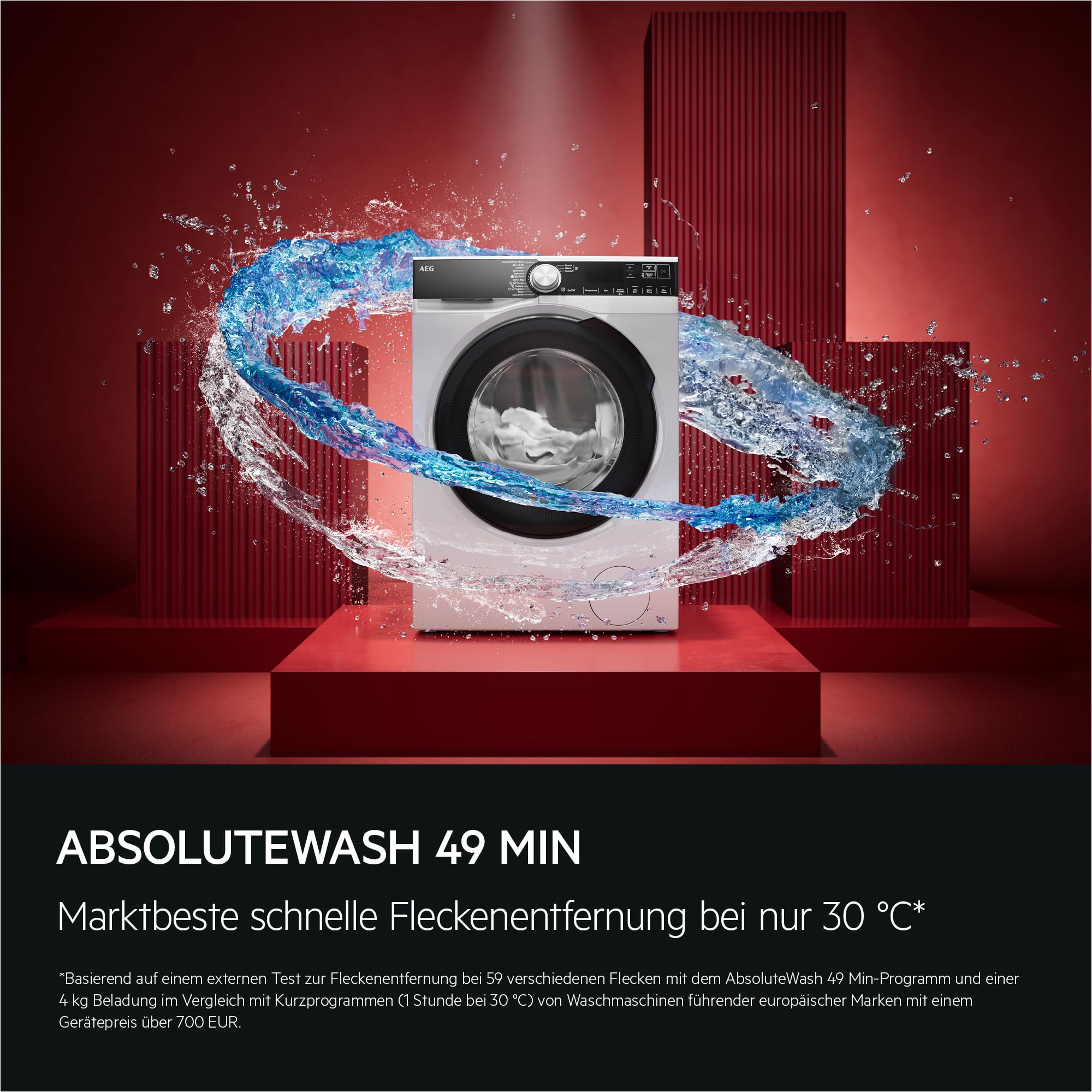 AEG Serie 9000 Waschmaschine AbsoluteCare SoftWater ProSteam 9,0 kg 1400 U/min LR9W75490