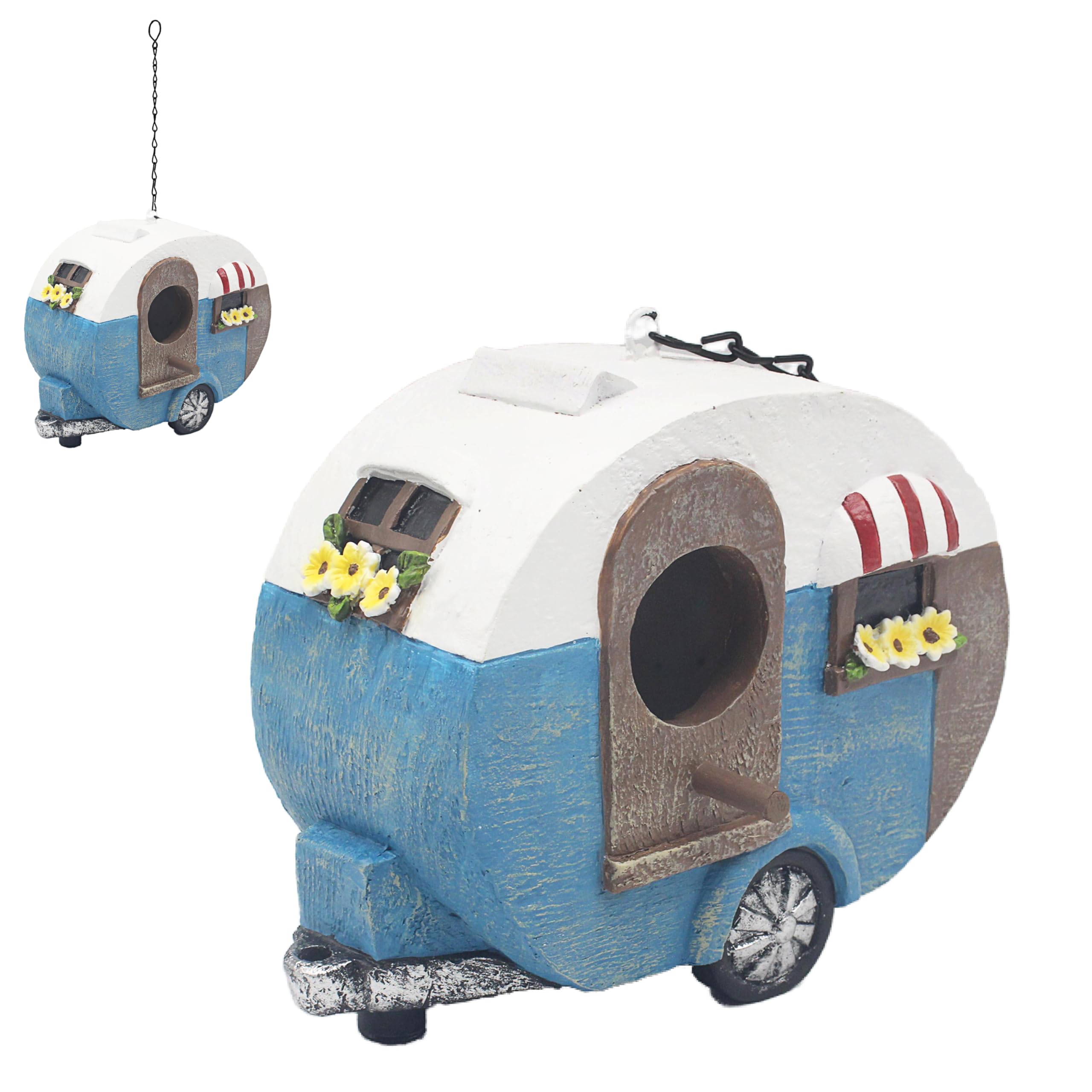 Animal Crackers Novelty Caravan Shaped Bird House Nest Box Garden Bird Lover Gift from B&Q
