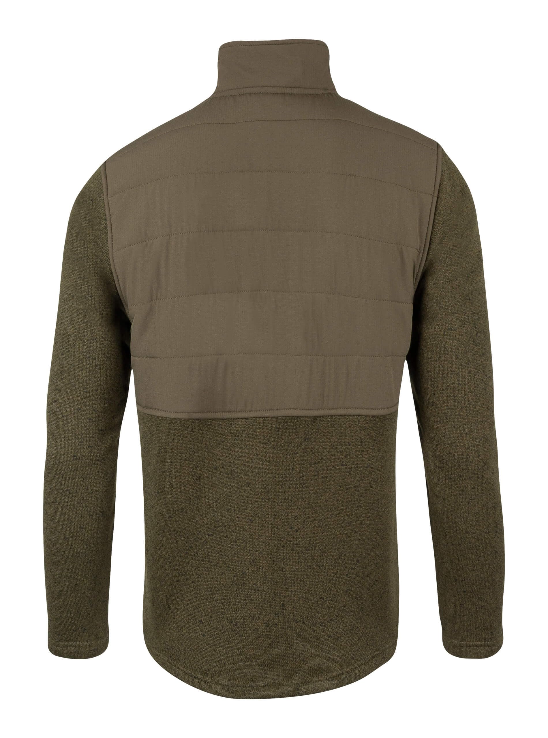JACK PYKE Pull en polaire pour homme – Veste d'extérieur à manches longues avec col montant, panneau supérieur rembourré, poches zippées et pull à fermeture à bouton-pression pour tenue décontractée