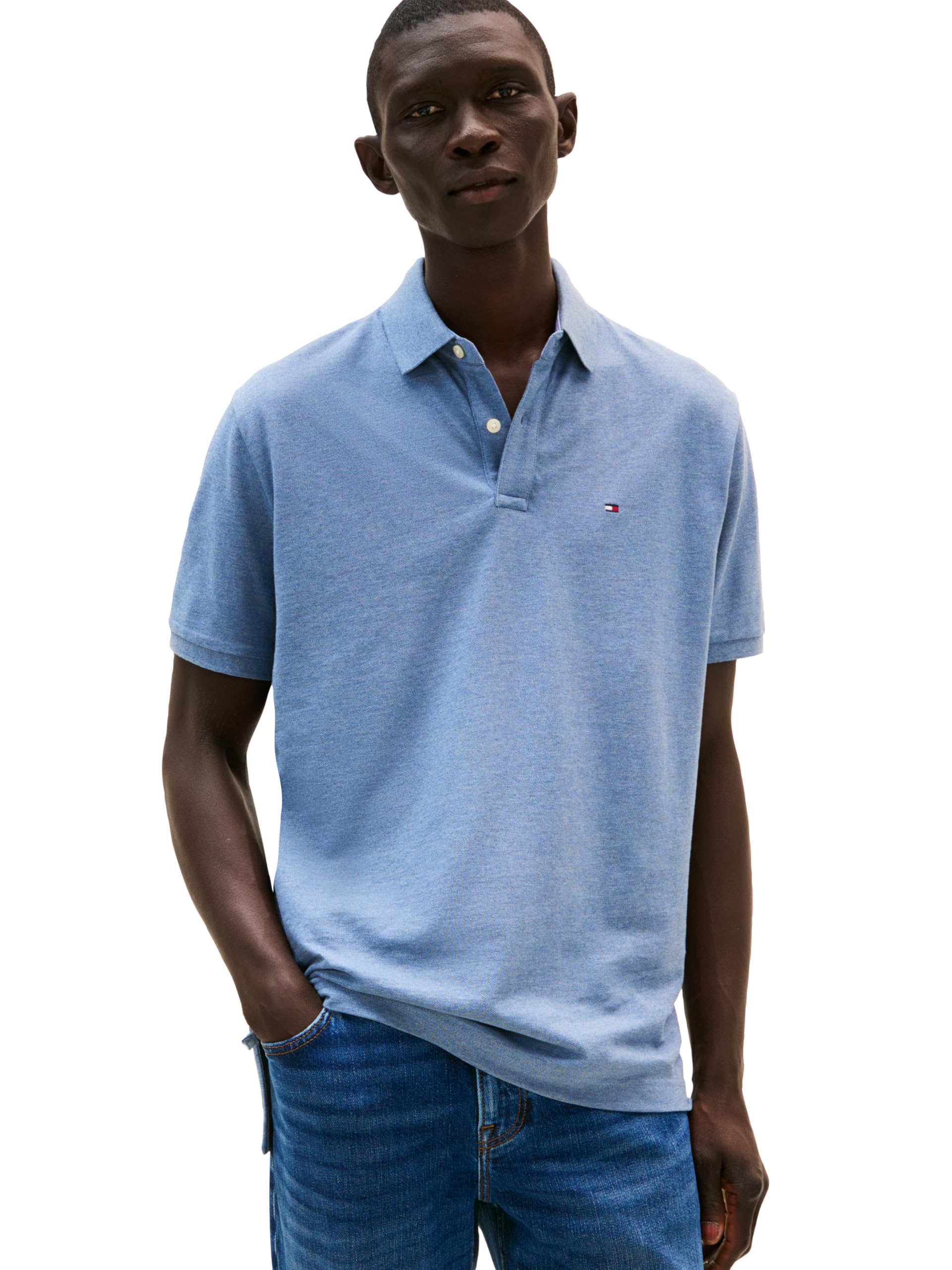 Men's Short Sleeve Cotton Pique Polo Shirt in Classic Fit