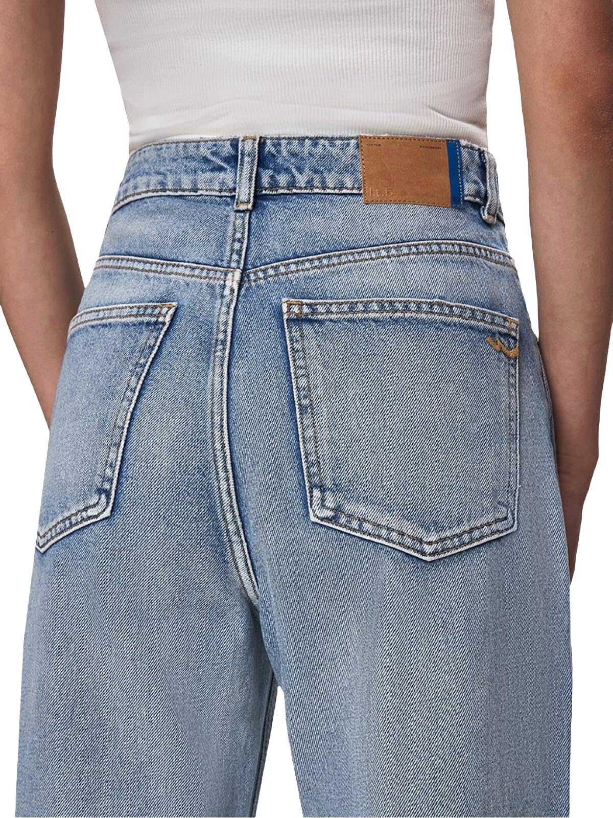 LTB Damen Jeans Danica L - High Waist - Wide Fit Blau W27-W34 Baumwolle Stretch