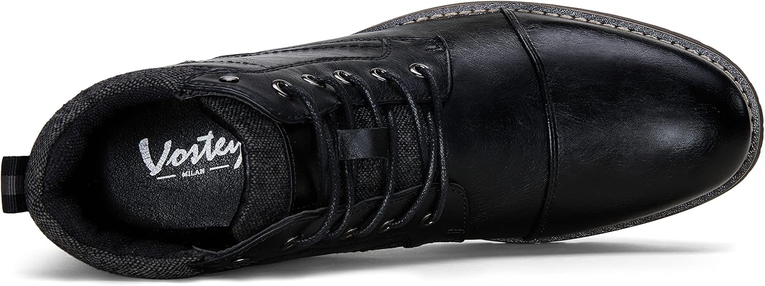 Vostey Men's Boots Boots for Men Casual Boots Motorcycle Combat Ankle Dress Boots Mens - Image 9