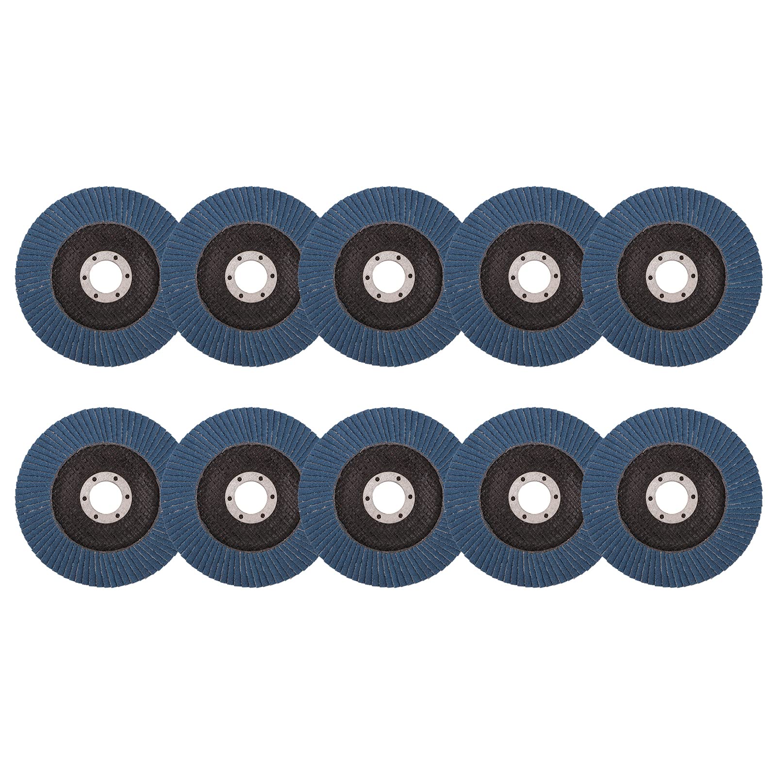 YueStar 10PCS 4.5 Inch Flap Discs Angle Grinder Sanding Wheel Premium Zirconia 12000RPM for Stainless Steel Grinding Angle Grinder