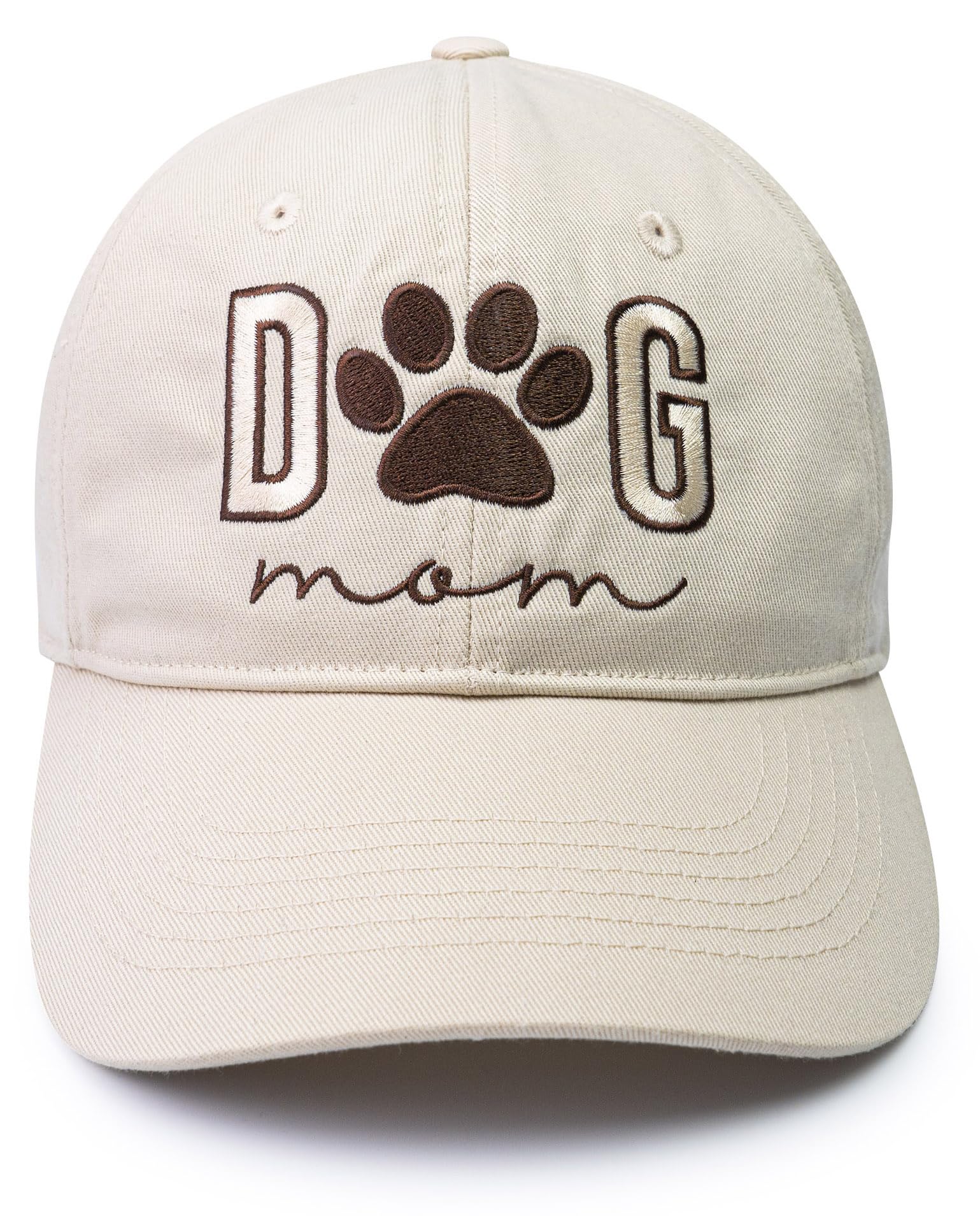 Women's Embroidered Dog Mom Hat Adjustable, Embroidered Baseball Cap for Women, Birthday Gifts for mom Black