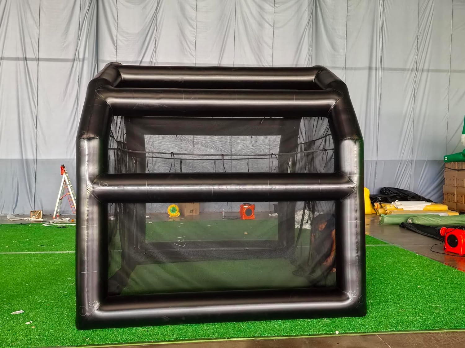 Inflatable Baseball Cage -10x14x10FT Baseball Practice Cage PVC Material Baseball Batting Cage, Softball Pitching Cage, Football/Tennis Practice Tent with Blower (10x14x10FT)