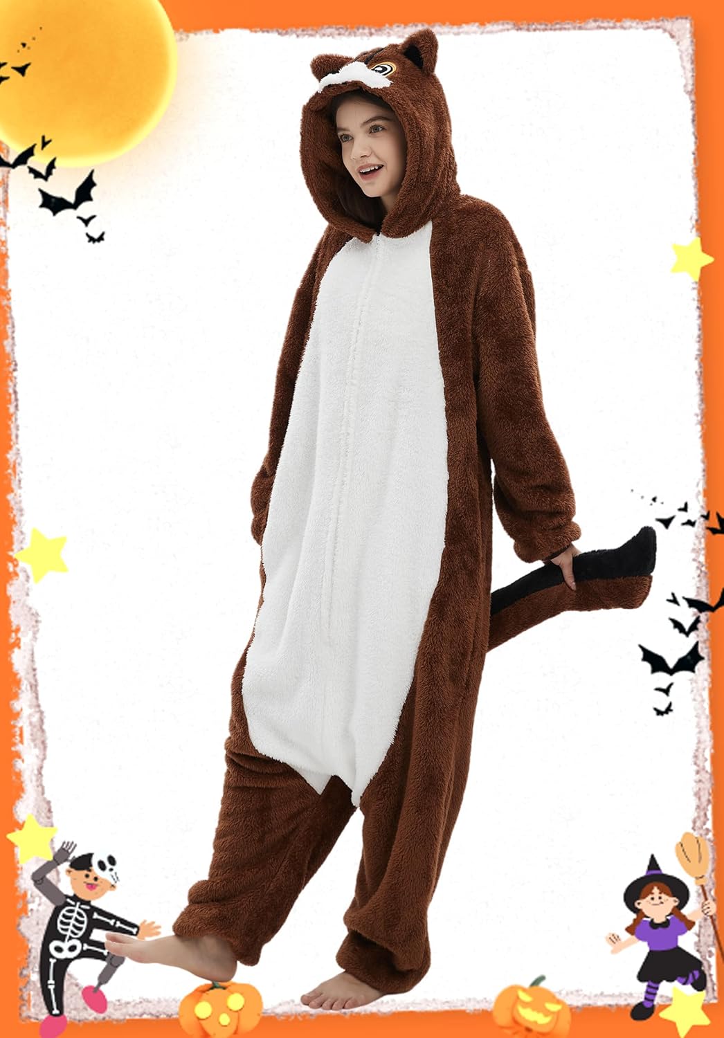 SAMGU Adult Onesie Animal Pajamas Halloween Cosplay Costumes Sleepwear Homewear - Image 4