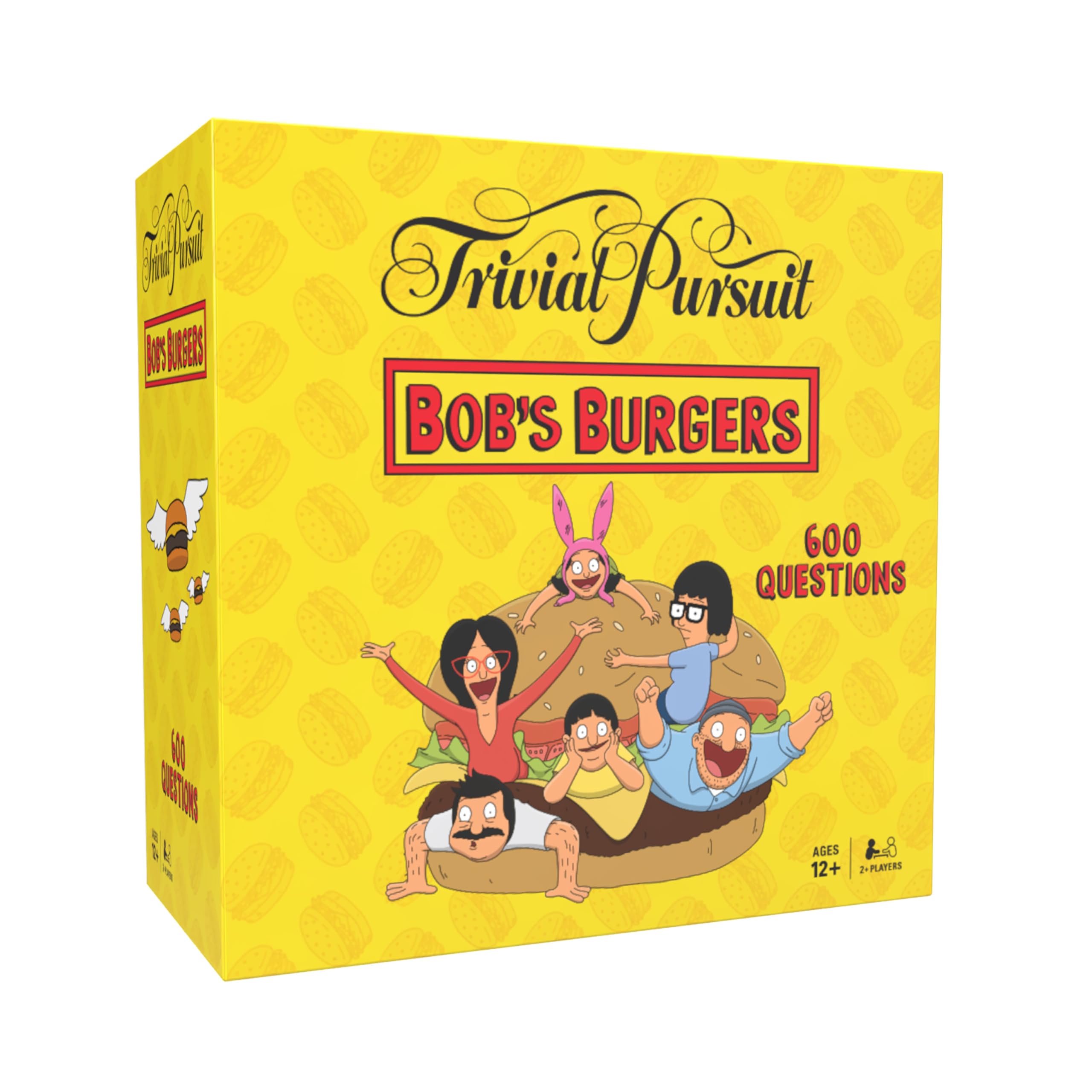 Trivial Pursuit: Bob's Burgers, Bite-Sized Edition Trivia Game, Test Your Belcher Knowledge Covering The First 9 Seasons, 600 Questions in 6 Categories, Officially Licensed Merchandise & Collectible