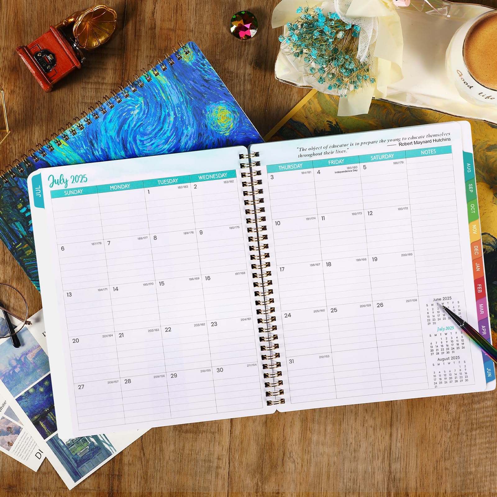 Teacher Planner 2025-2026 - Academic Planner 2025-2026 from July 2025 - June 2026, 8.5" x 11", Weekly & Monthly Lesson Plan Book, Helps Better Teaching - Image 9