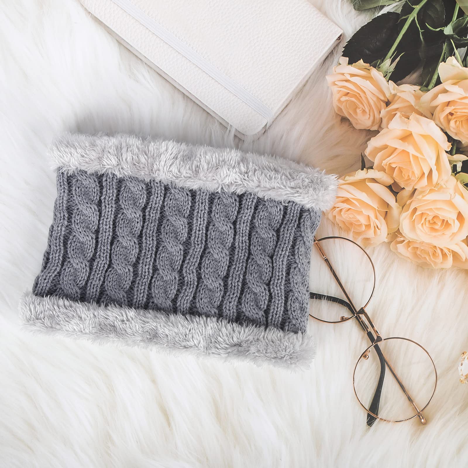 Kinder Schals Baumwolle Kinder Loop Schal Herbst-Winter-Schlauchschal Halsband Halswärmer Rundschal Kleinkinderschals für Jungen Mädchen