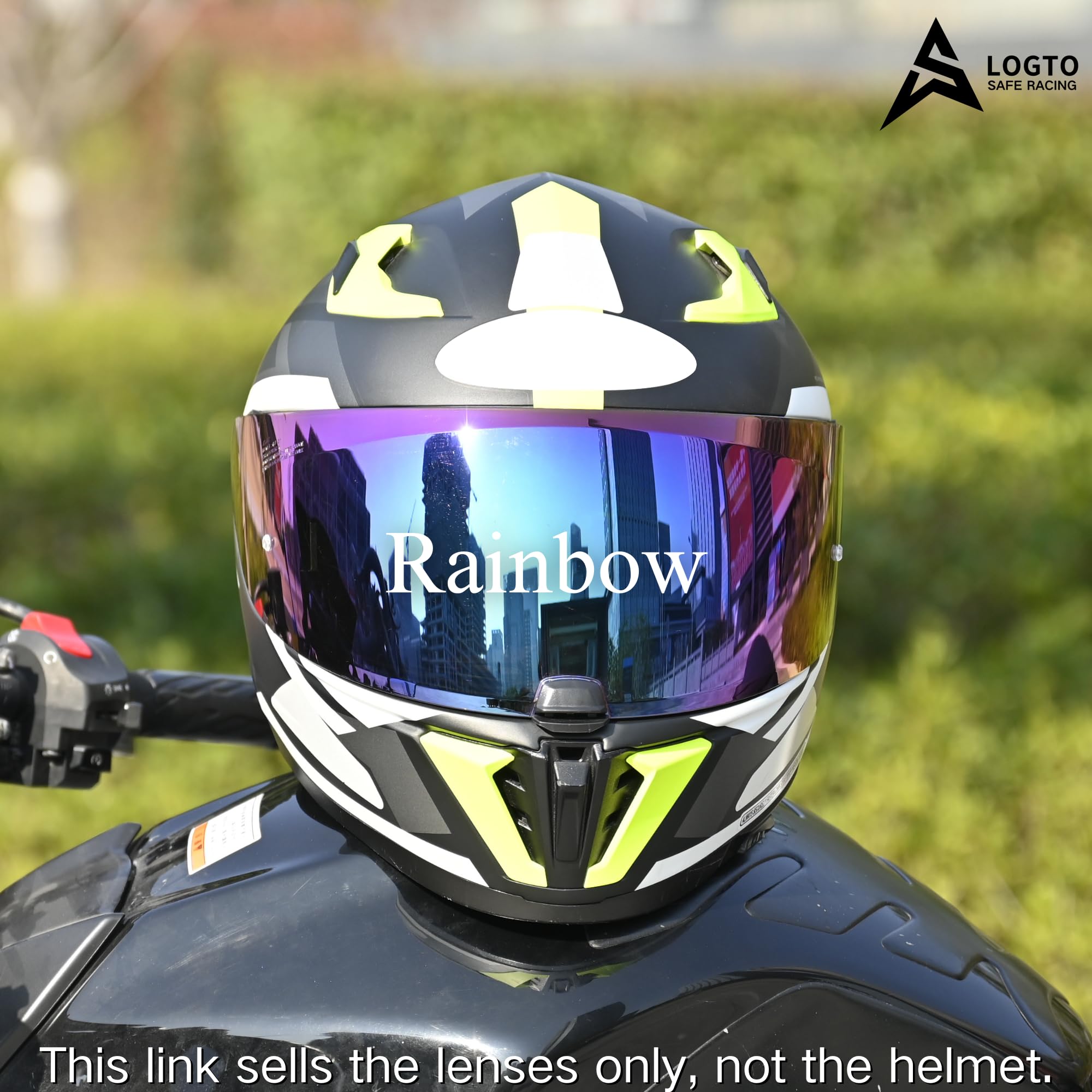 Ilm Helmet Visor Clear Replacement Visor Shield For Flip-Up Full Face Motorcycle Helmet - TCMT Brand, Non-Universal Fit Motorcycle Helmet Shield