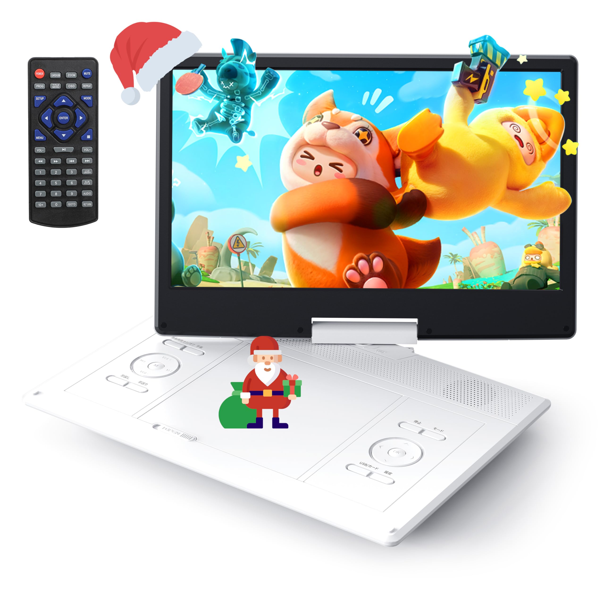 Amazon.co.jp: Surfola ポータブルDVDプレーヤー 16.9型 CDプレーヤー  