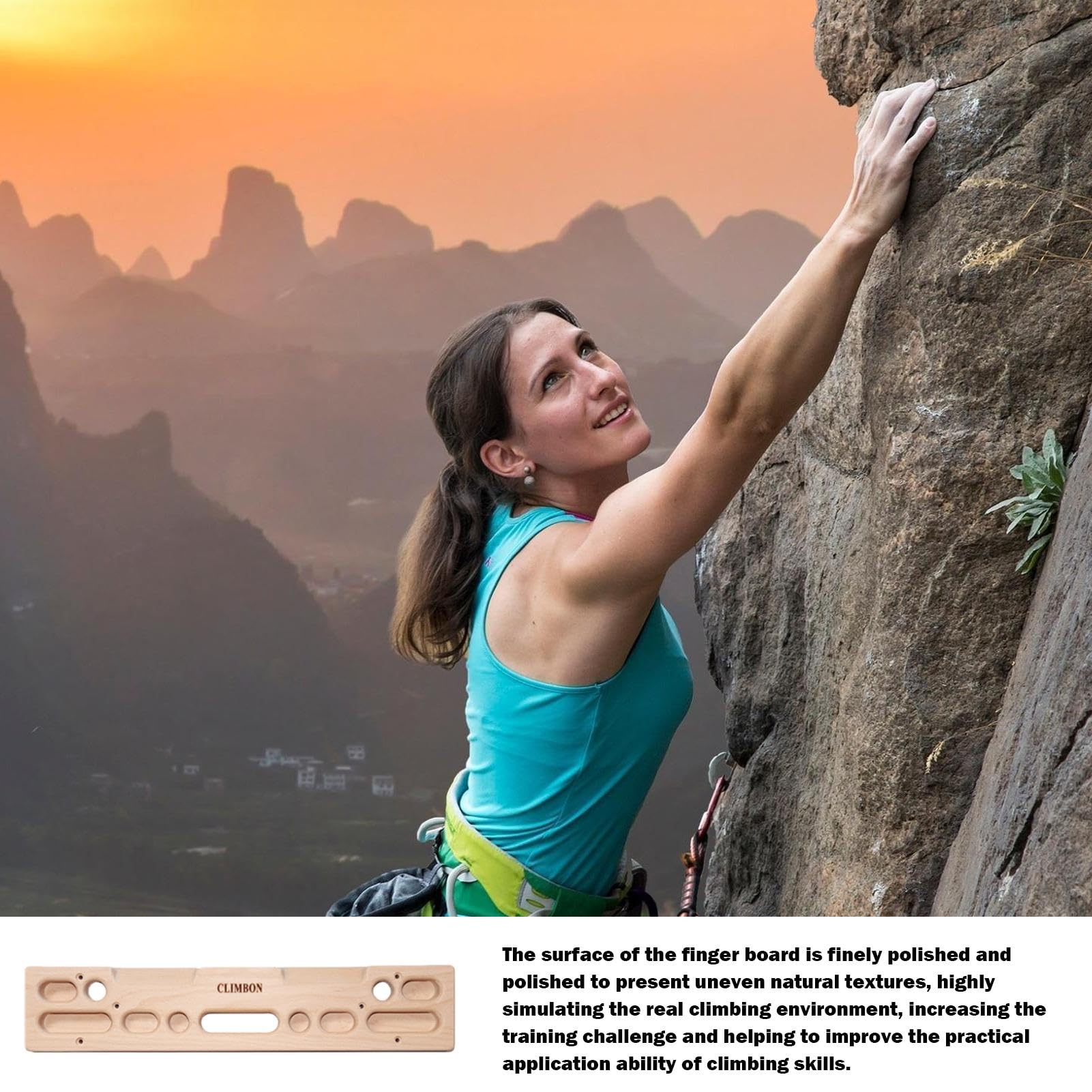 Tabla de Escalada para Escalar, Tablero de Madera para Entrenamiento de