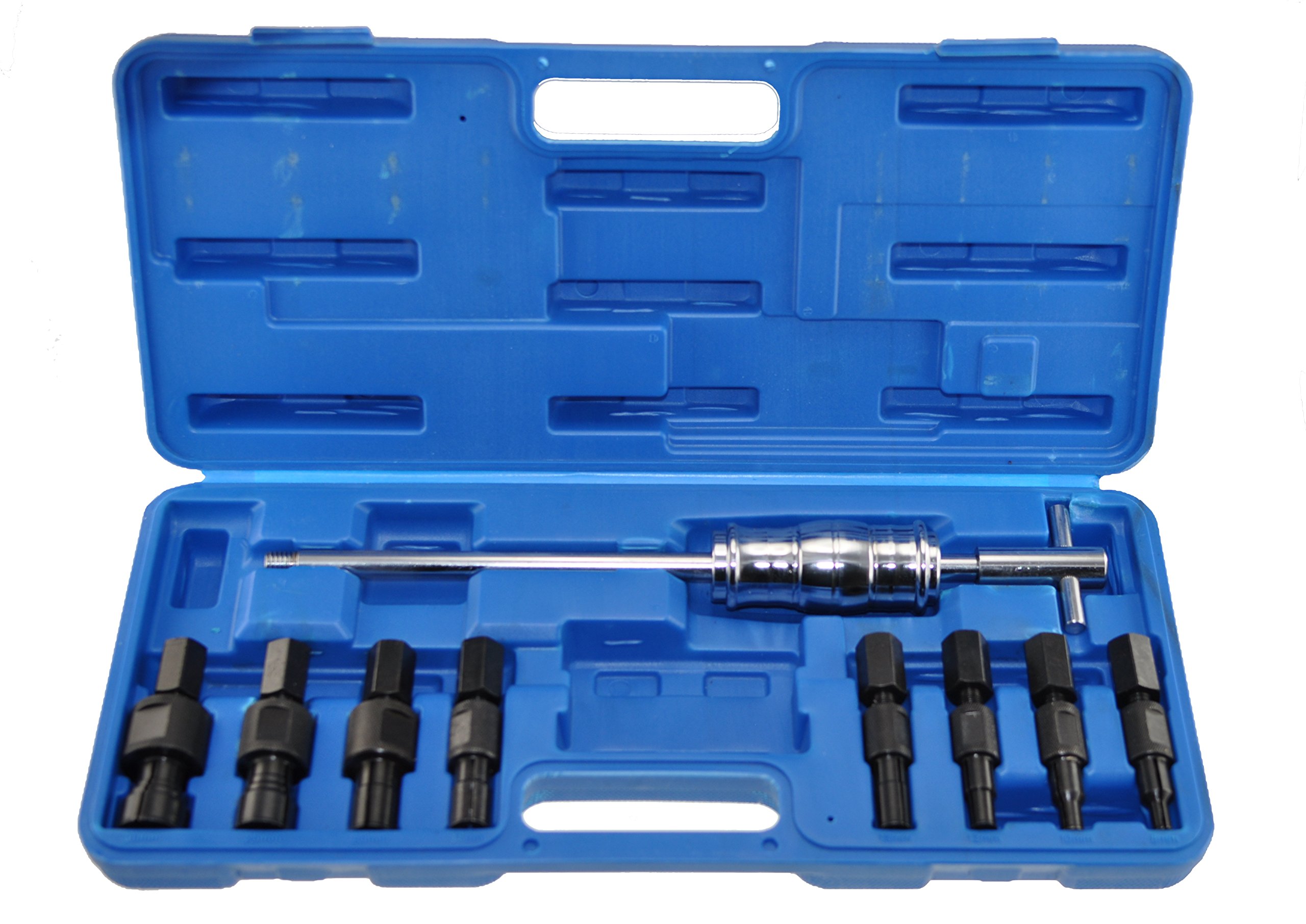 Kit Extractor de Rodamientos Interiores 9 Piezas con Martillo Deslizante 390mm Acero Carbono 8-32mm TSX TOOL