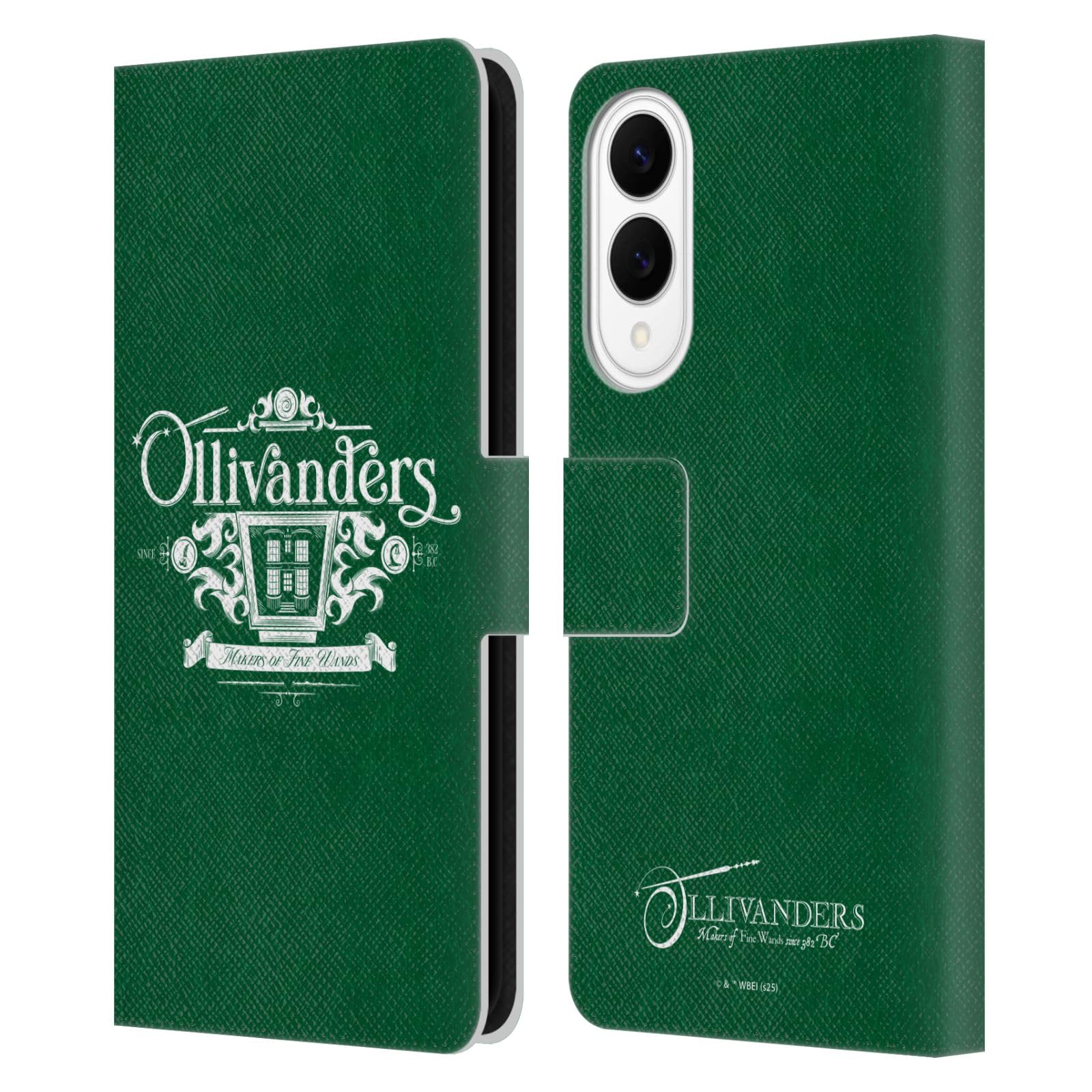 Étui Harry Potter Ollivanders en cuir véritable style rétro pour Samsung Galaxy S25 Edge - 7
