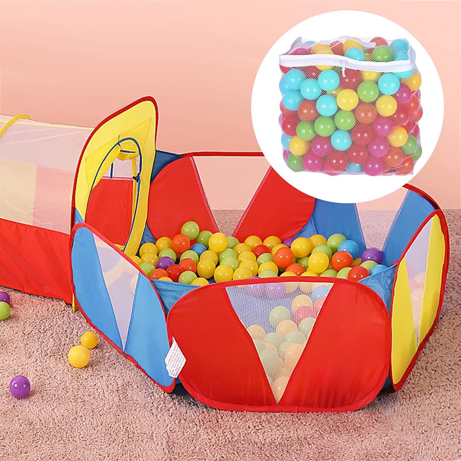 Lot De 80 Balles En Plastique Pour Piscine à Balles, Sans BPA, Sans Phtalate, Anti-écraseent