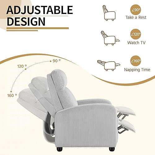 Miniatura 134 de Yaheetech Silla reclinable de cuero de 2 asientos, sofá moderno para sala de estar, cine en casa, color negro Negro -,Beige,Marrón,Gris,Beige