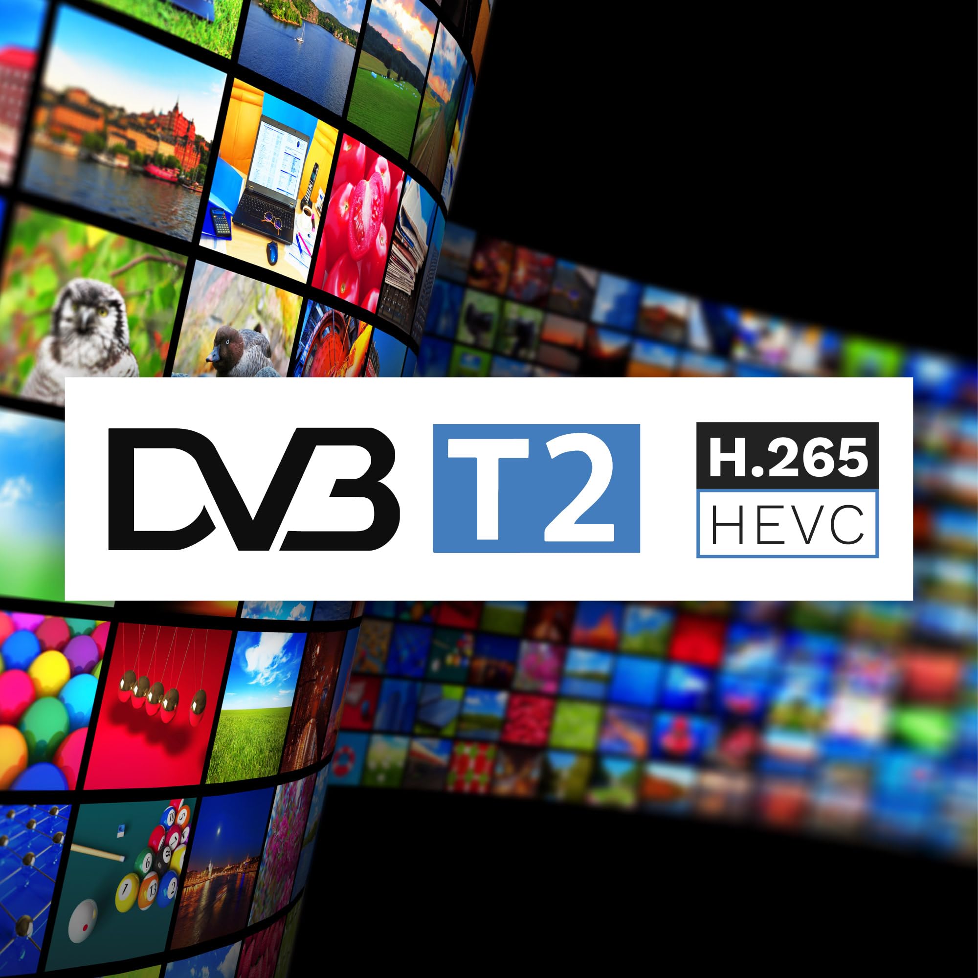 Krüger&Matz Telewizor 24" HD 60 Hz DVB-T2 H.265 HEVC 230/12V