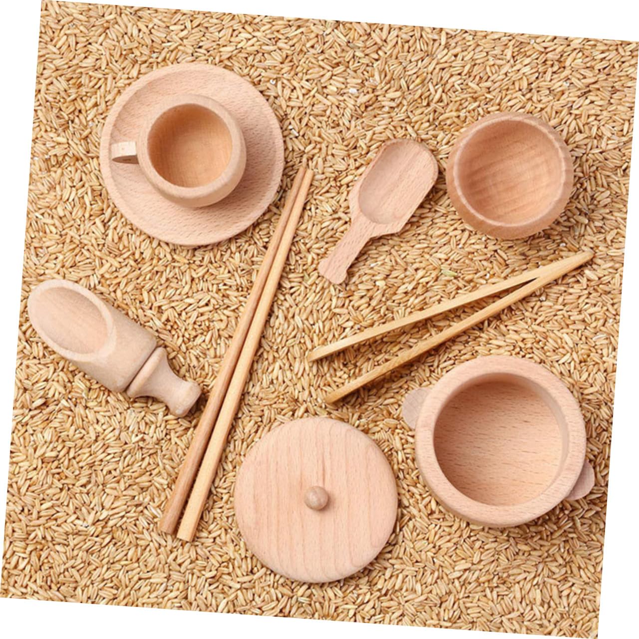 Tazzine Legno Giocattolo Set Educativo per Ragazzo Ragazza