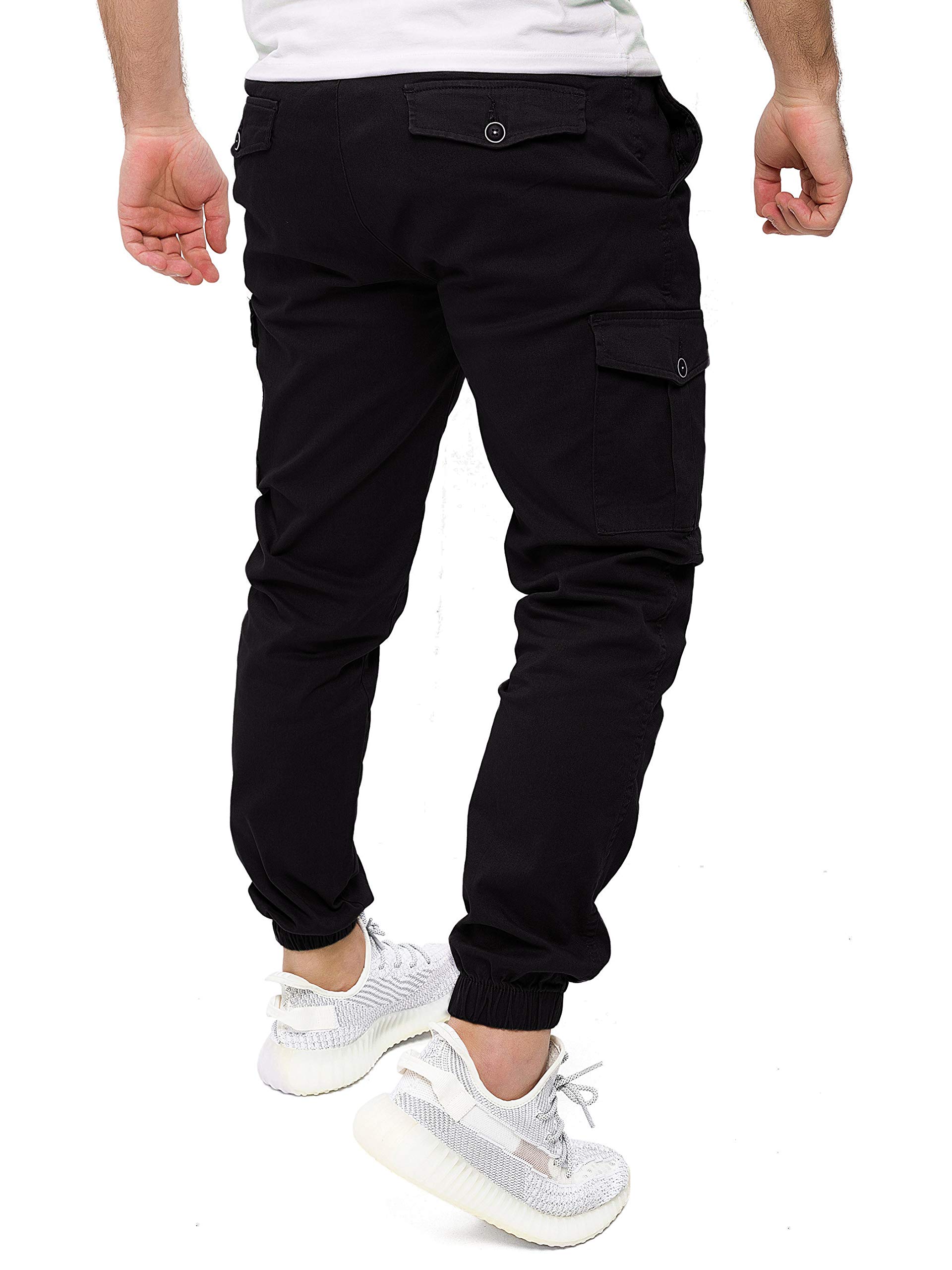 PITTMAN Darius - Herren Cargo Hose - Baumwoll Cargohosen - Cargo Jogger