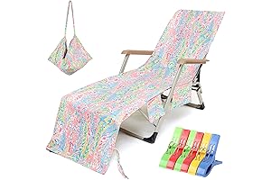 Vibrant Pink Pool Chair Towel: Comfort and Convenience by the Poolside