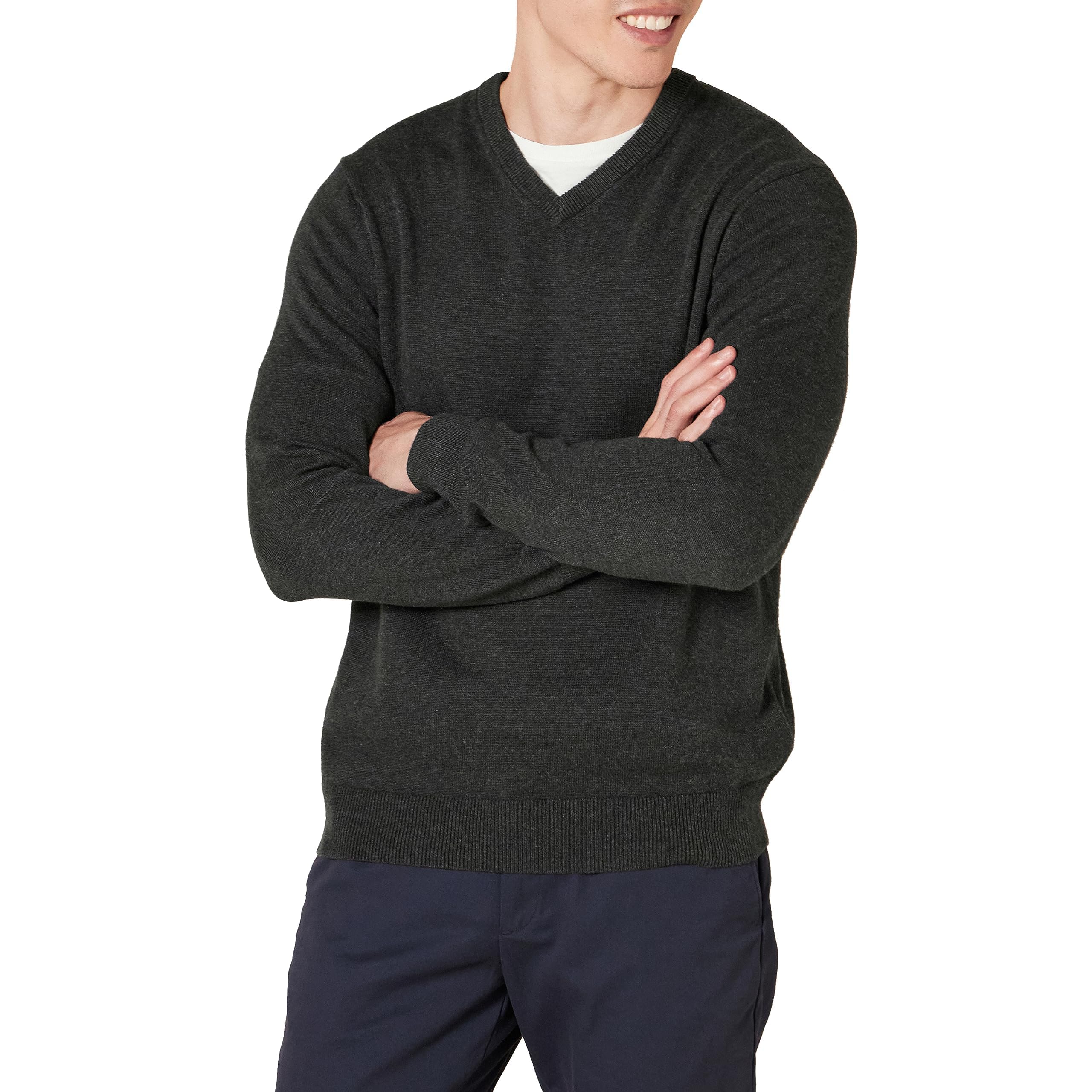 Amazon Essentials Maglione con Scollo a V (Disponibile in Taglie Extra Forti) Uomo