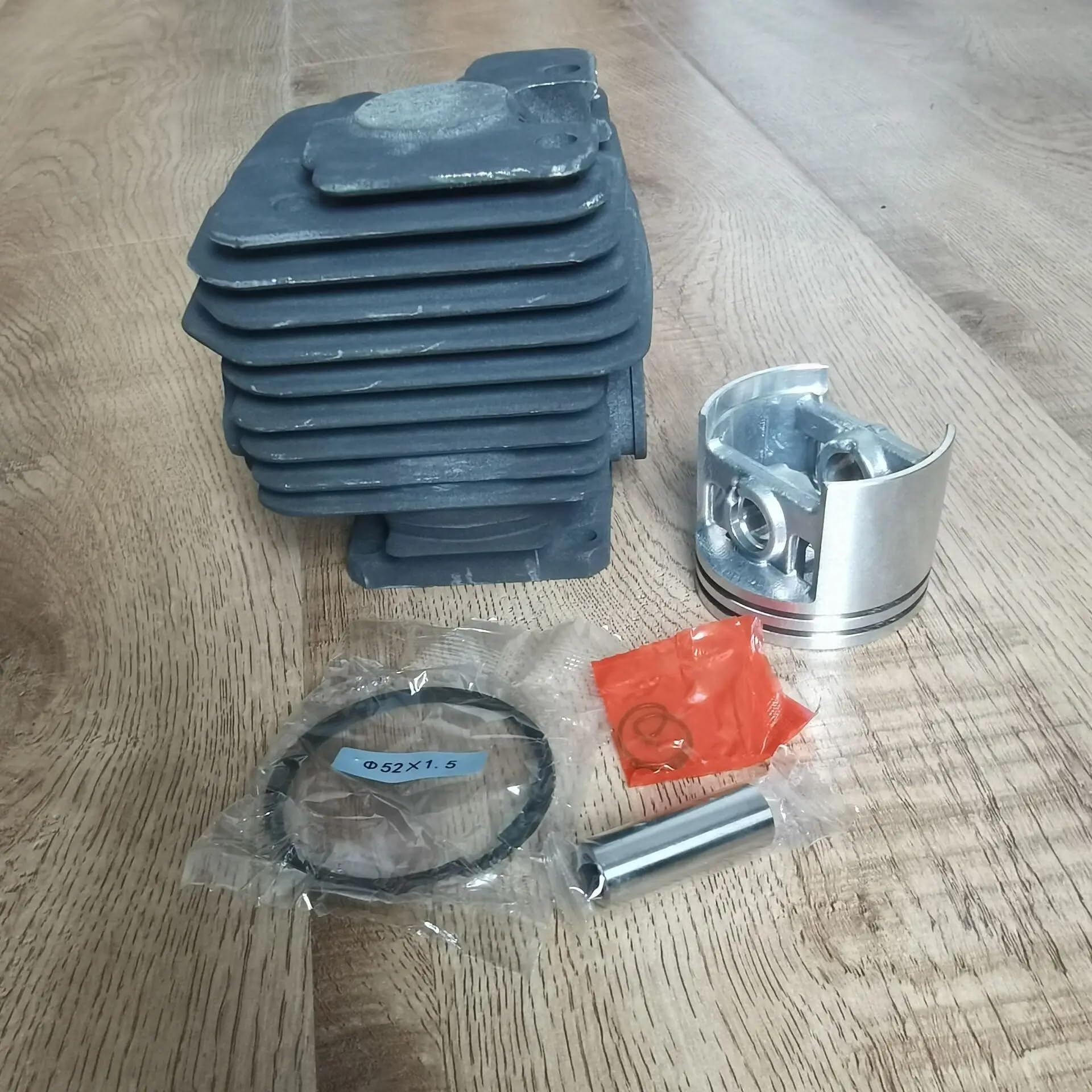 DUNLAP Zespół tłoka cylindra do części zamiennych do pił łańcuchowych MS381 pokrytych Nikasilem 52MM