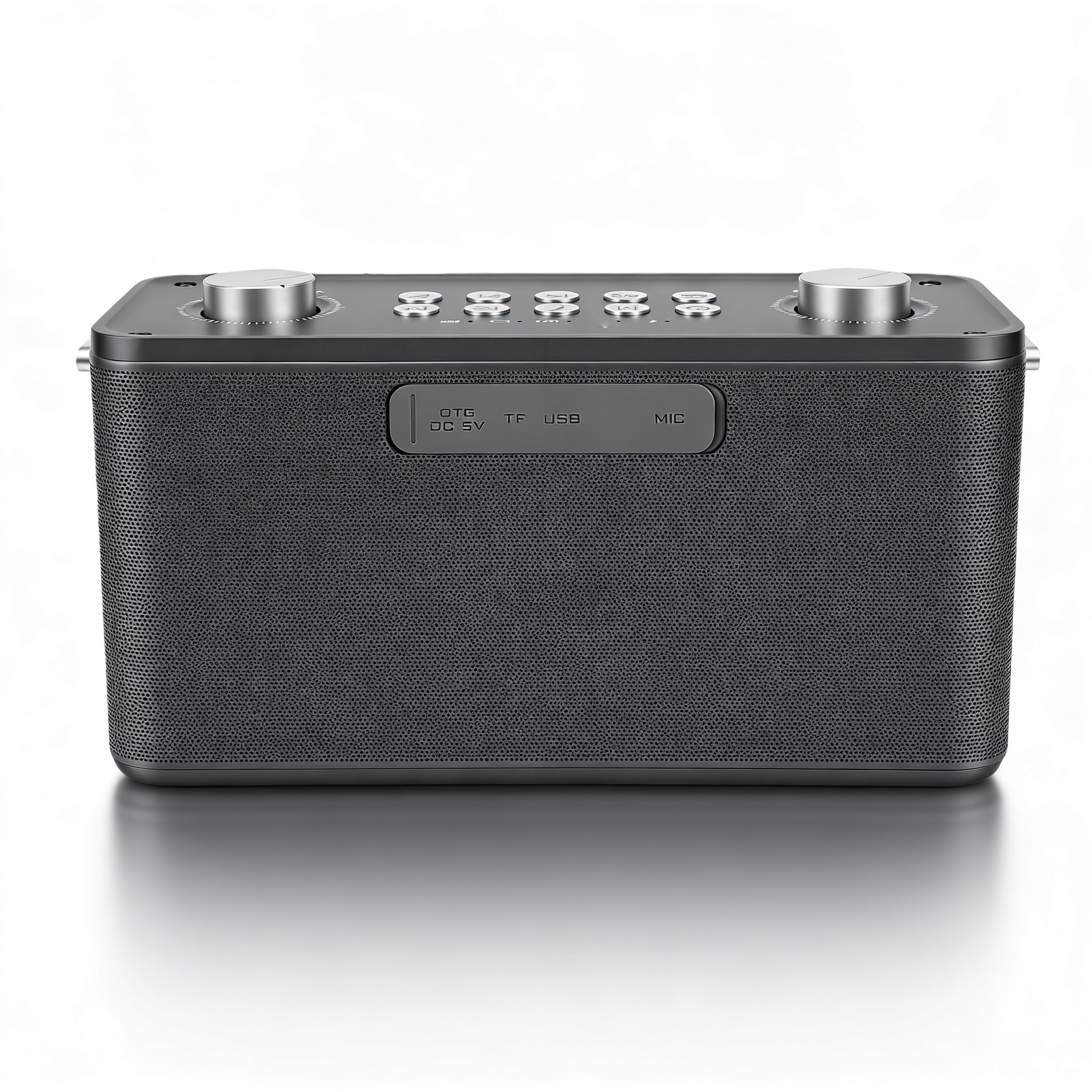 Dpofirs Macchina per Karaoke Portatile, Altoparlante Bluetooth con Scheda Audio, Microfono e Telecomando, sistem Karaoke per Feste di Compleanno in Casa, Campeggio All'aperto