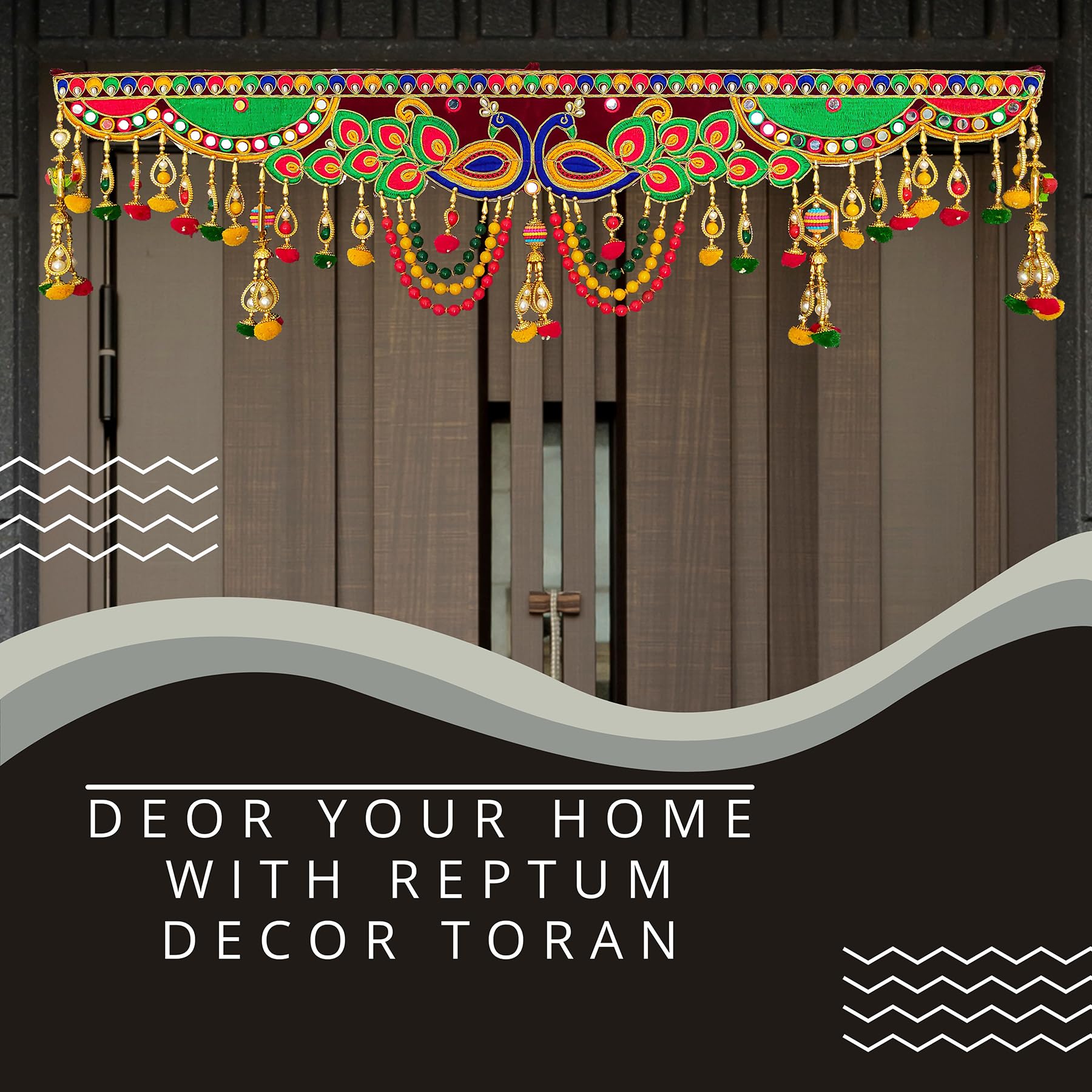 REPTUM DECOR Plastic Door Hanging (37 inch, Multicolour) - Image 3 thumbnail