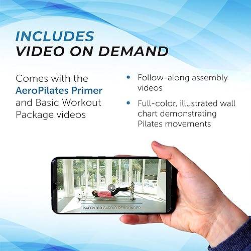 Miniatura 7 de AeroPilates Precision Series Reformer 535 - Máquina de entrenamiento de Pilates Reformer para gimnasio en casa - Capacidad de peso de hasta 350