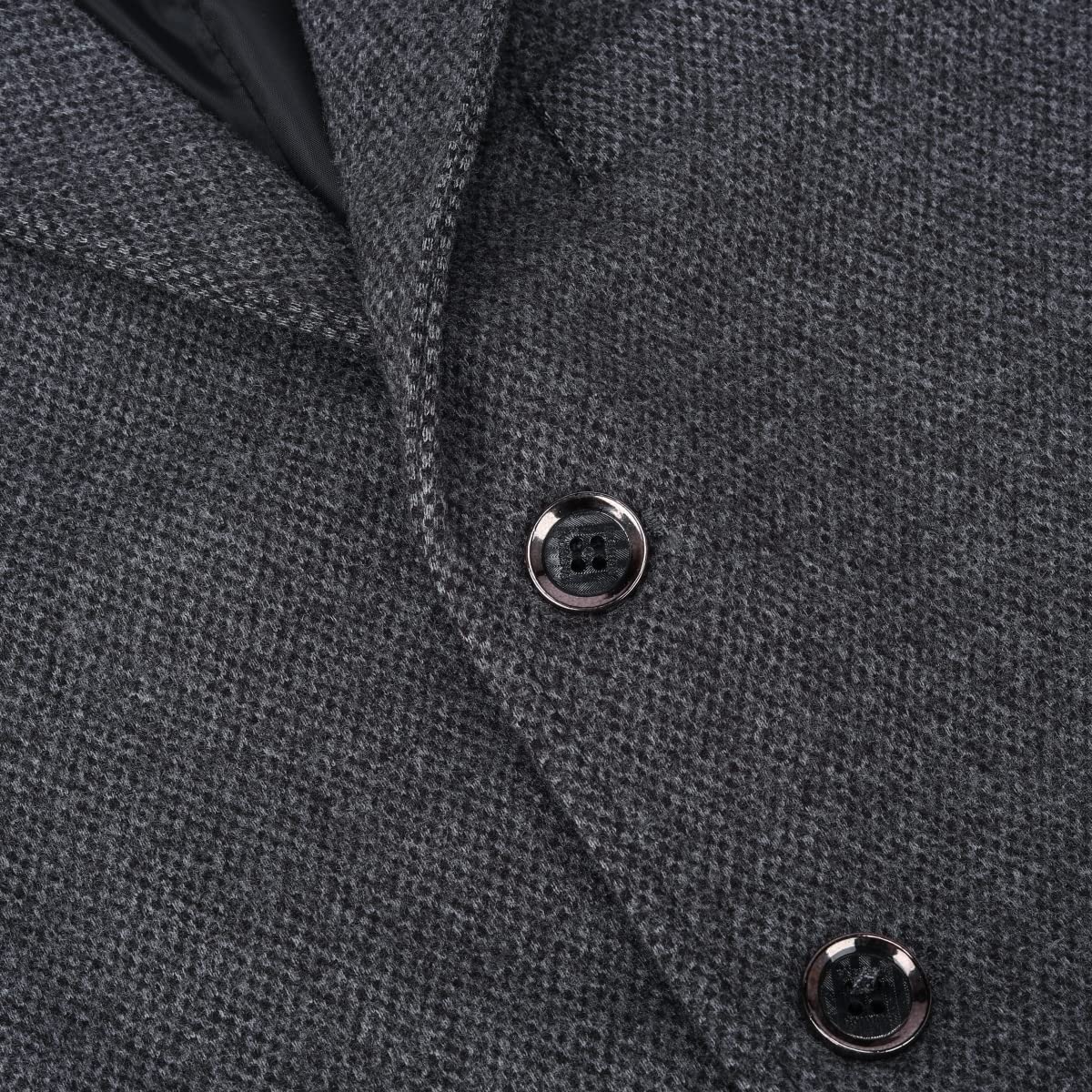 Allthemen Chaleco de hombre Solapa Tweed Traje de lana Chaleco Formal Regular Fit Chaleco de hombre Retro Boda de negocios