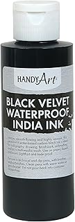 Handy Art Black Velvet Waterproof India Ink 4 ounce