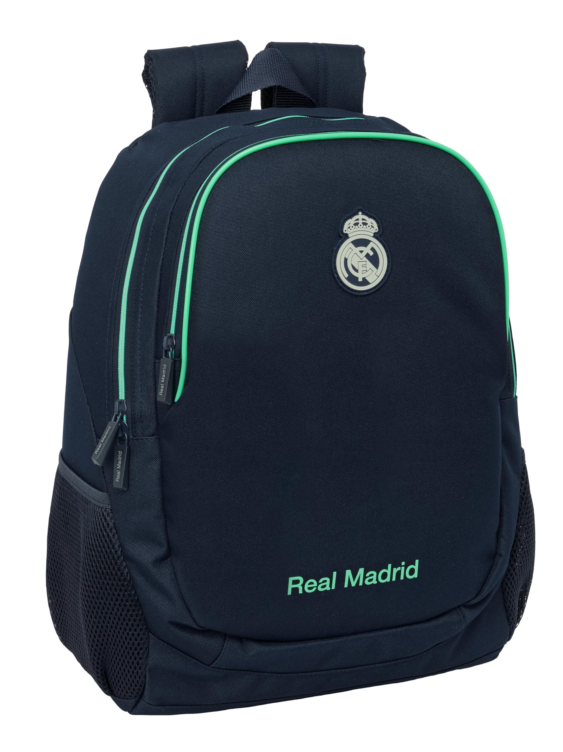 Real Madrid 2ème équipe 25/​26 - Sac à dos scolaire pour enfants, idéal pour les enfants de différents âges, confortable et polyvalent, qualité et résistance, 32 x 16 x 44 cm