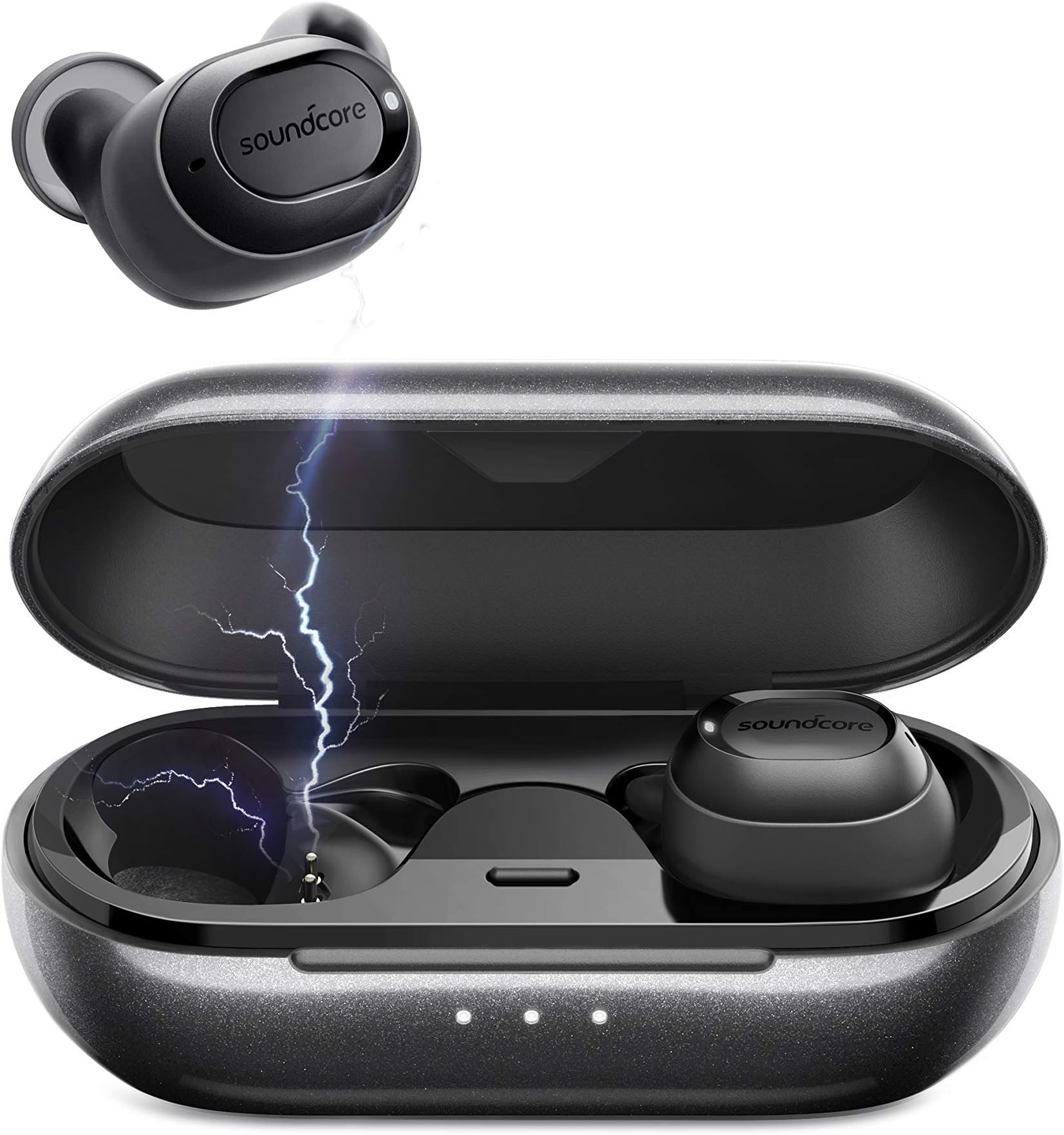 Soundcore Anker Liberty Lite Bluetooth 5.0 True Wireless Earbuds, Easy-Pair Sports Sweatproof Mini Bluetooth Headphones with Graphene-Enhanced Drivers, Stereo Calls and Built-in Mic (Renewed)