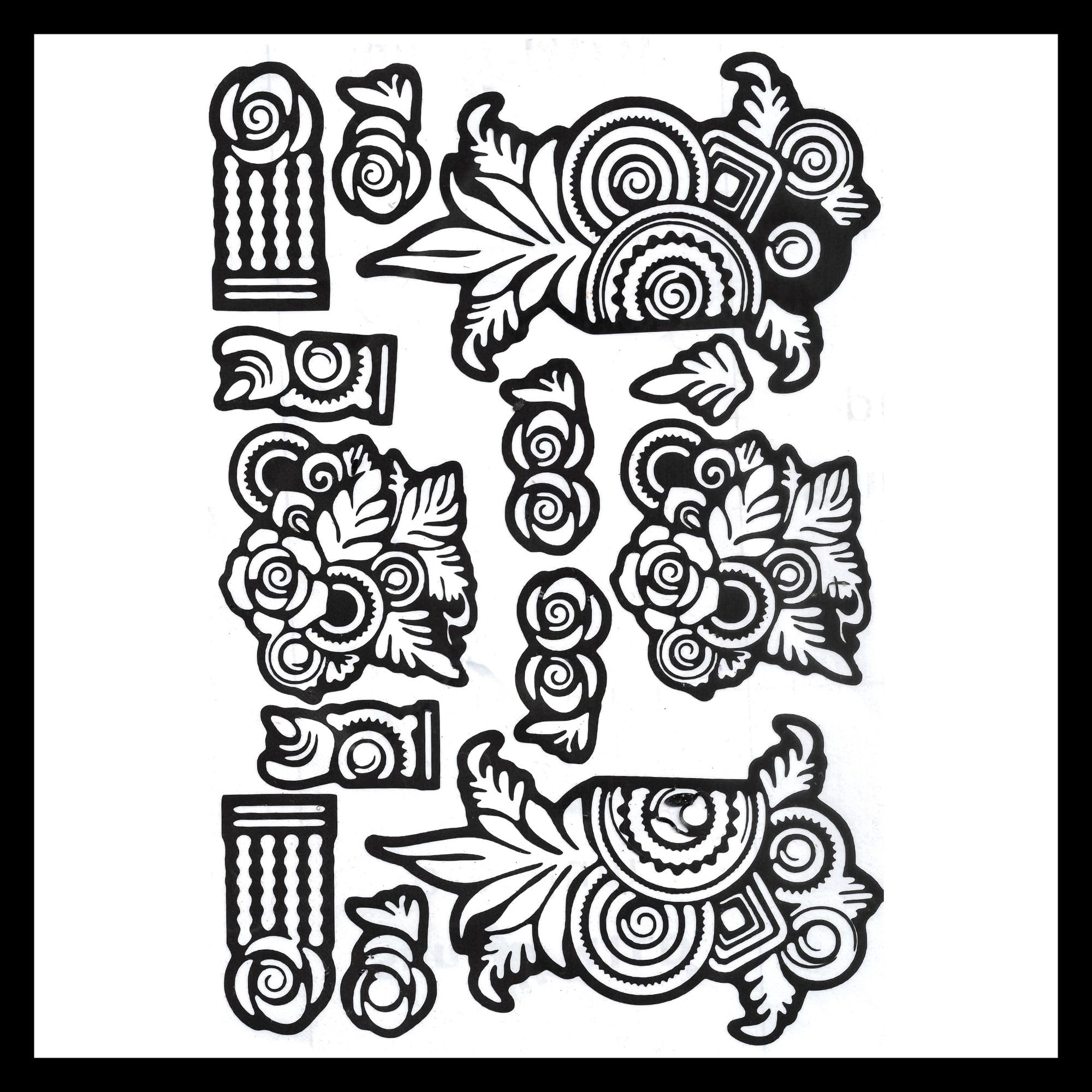 Mehndi Stencil Design Full Hand Set | Henna Tattoo Stencil for Women, Girls and Kids | Easy to use in just 4 Steps | Romantic Heart Lattice & Floral Mehandi Sticker | (MS-13)-image-49