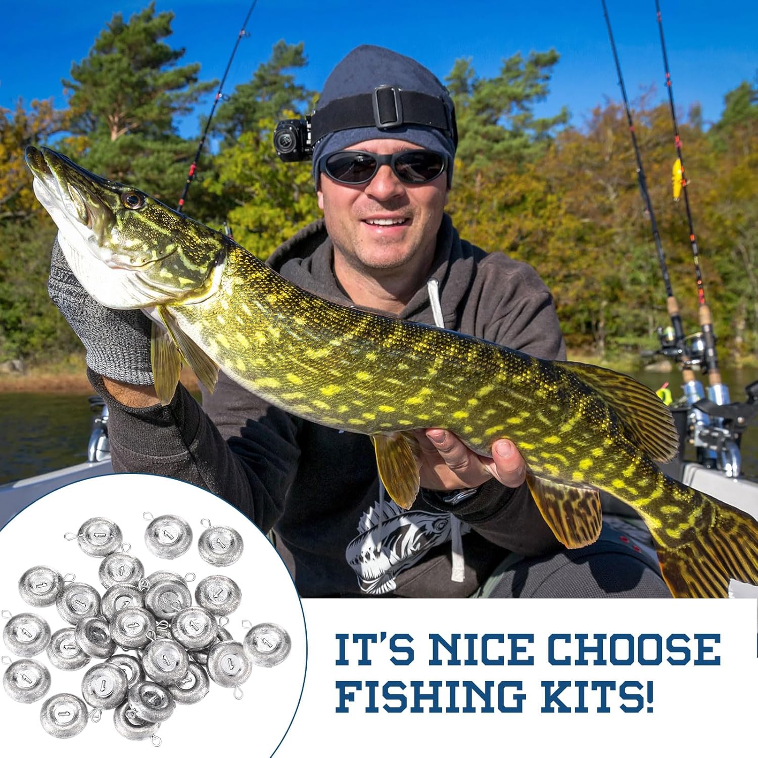 24 Pieces Fishing Disc Sinkers Weights Disc Sinker Fishing Sinkers Weights for Saltwater Catfishing Trolling Surf Tackle