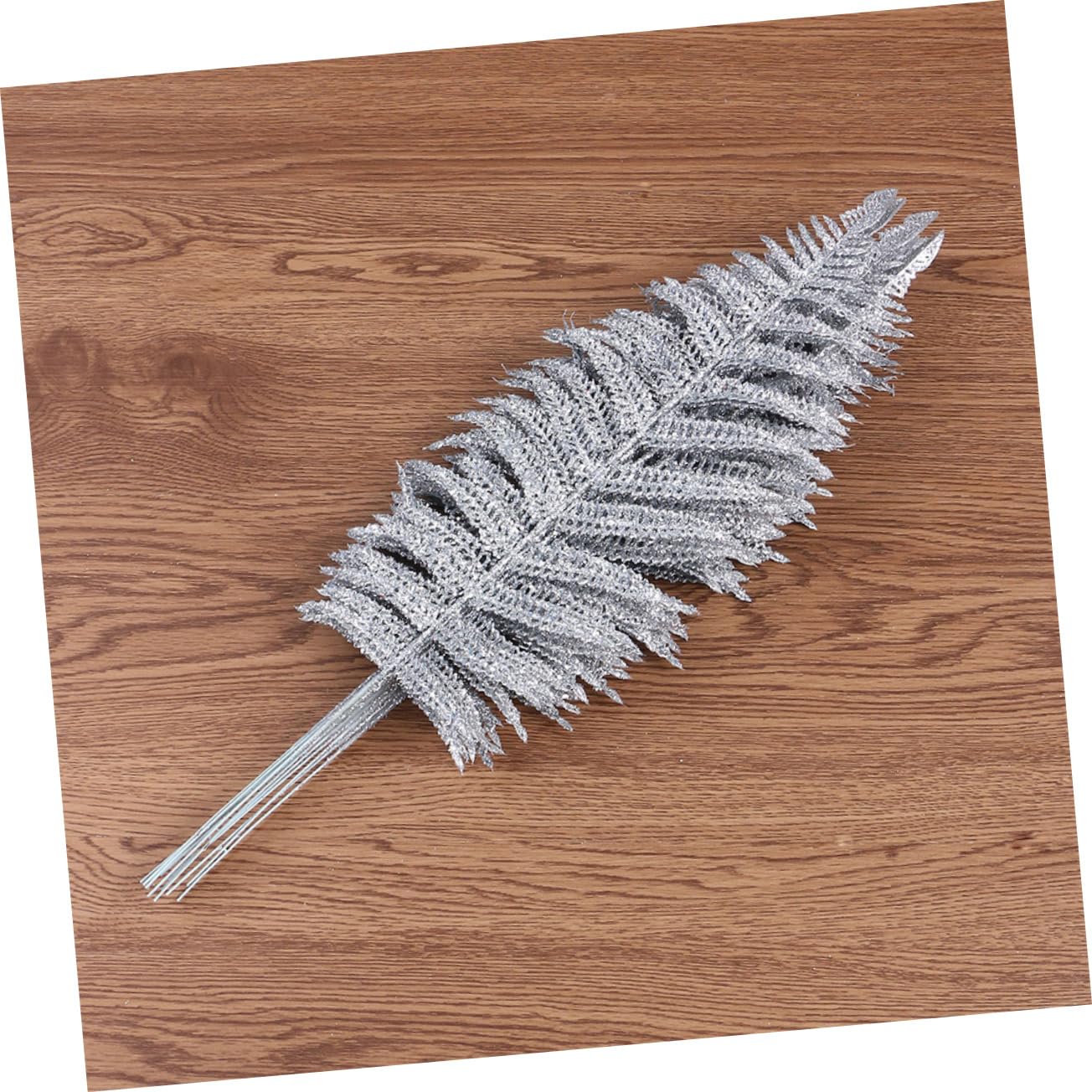 OUNONA 30 STK Simulationsblattverzierung Weihnachtspicks Glitzern Weihnachtsbaum Blätter Funkeln Künstliche Blätter Artificial Pine Picks Für Das Büro Weihnachtsglitzerblume