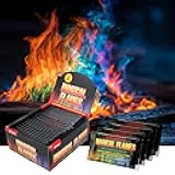 Magical Flames Fire Color Packets (25 Pack), Vibrant Multi-Color Fire for Fire Pits, Campfires, Bonfires & Fireplaces - Camping Essentials & Outdoor Party Accessories