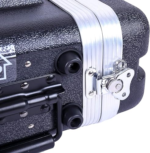 Miniatura 12 de Crossrock Estuche apilable para rack de 6U, profundidad estándar de 19.25 pulgadas, construcción de carcasa rígida de polietileno con hardware