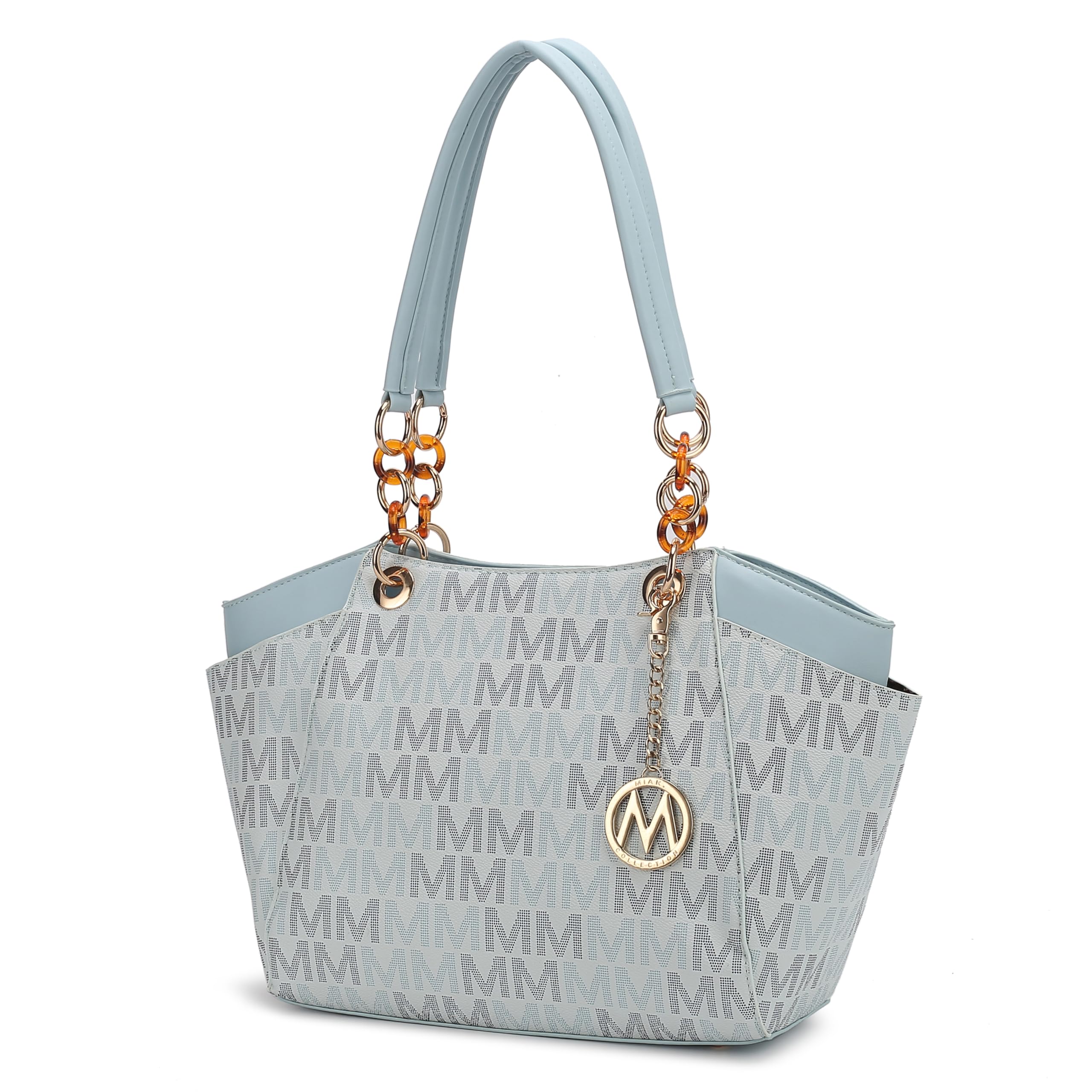 MKF Collection Jules Vegan Leather Tote Bag For Women - Structured Shoulder Bag With M Logo - View #10