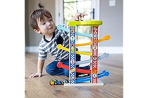 Zig Zag Racetrack: Preschool Number-Learning Car Tower