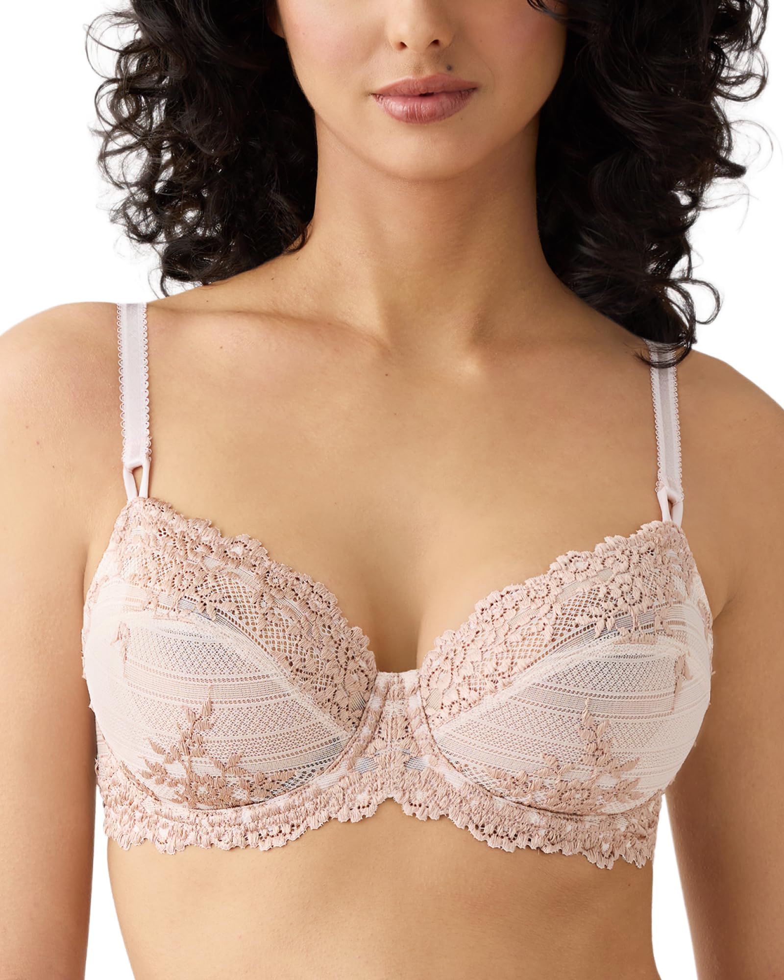 Wacoal Women's Embrace Lace Bra, Angel Wing/Rose Dust, 36C