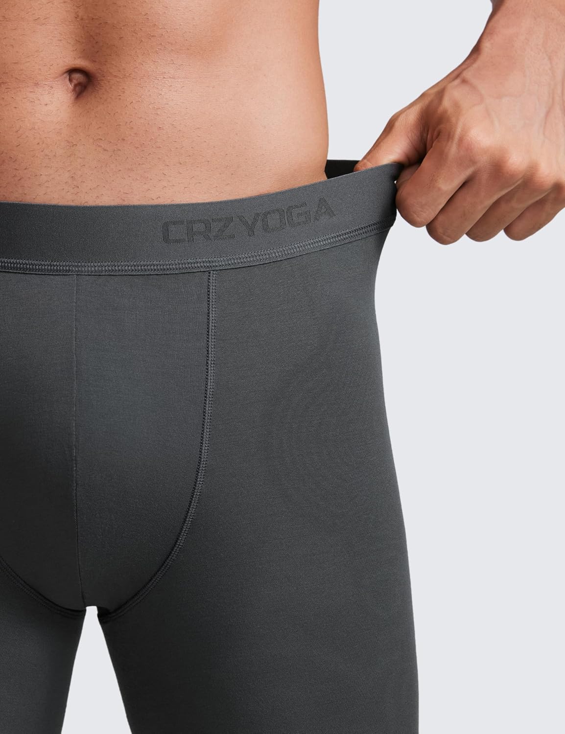 CRZ YOGA Ultra-Soft Modal Casual Boxer Briefs for Men 5" - Double Lined Underwear Moisture Wicking Breathable 3 Pack