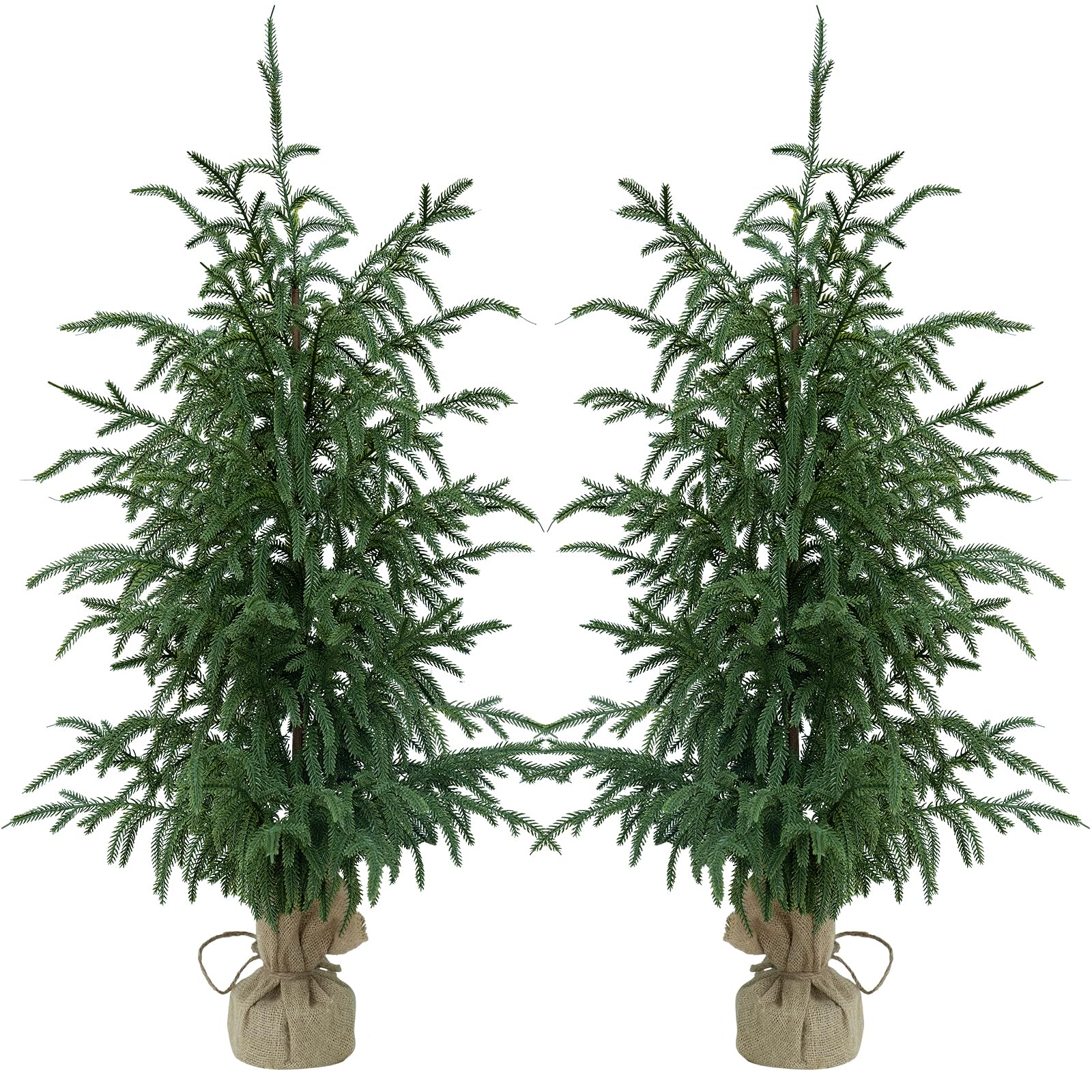 Niaone Artificial Norfolk Pine Trees 2 Pack
