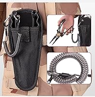 Vista 7 de Alicates de pesca (con cerradura), plantilla de labios de pescado, alicates de pesca, herramientas de pesca multifuncionales de aluminio portátiles