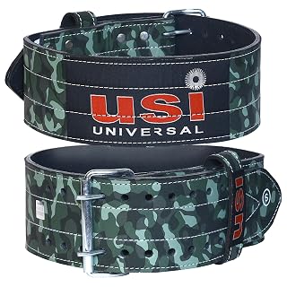 USI Universal Weight Lifting Belt, 790CPL (Light, 5-6mm Thickness, Small) Leather Power Lifting Belt for Men & Women Weightlifting Competition Workout Training Weight Support Belt