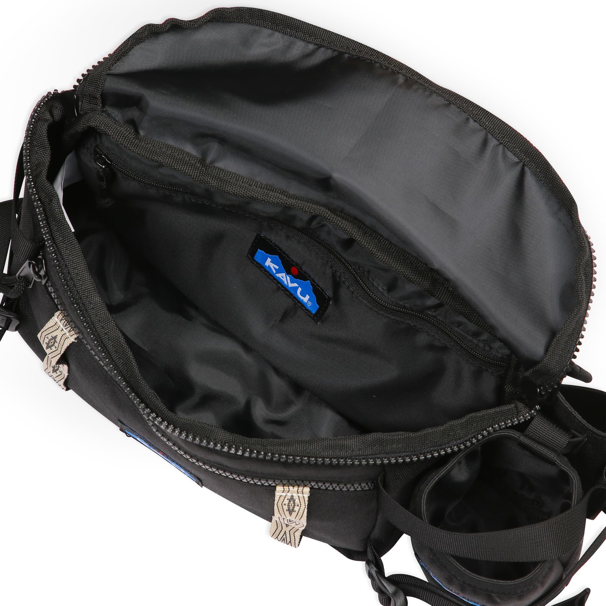 KAVU Torba na pasek dla dorosłych unisex z odłączanym chłodzeniem do napojów, Kruk, One Size, Torba na pasek nerka z odłączaną chłodnicą do napojów