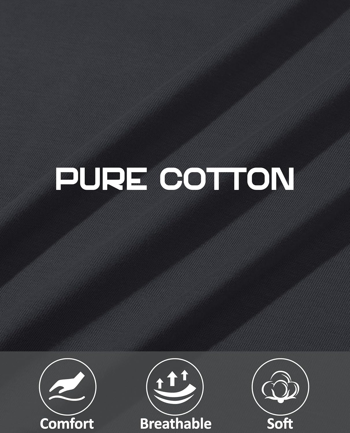 EKLENTSON Men's Cotton Crewneck T-Shirts Short Sleeve Plain Tee Moisture Wicking Casual Tshirts Solid Color - Image 5