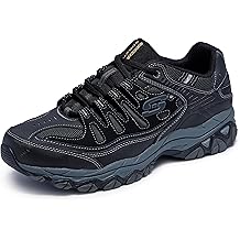 Men's Afterburn M. Fit Fashion Sneakers - Leather Upper, Memory Foam Insole, Rubber Outsole