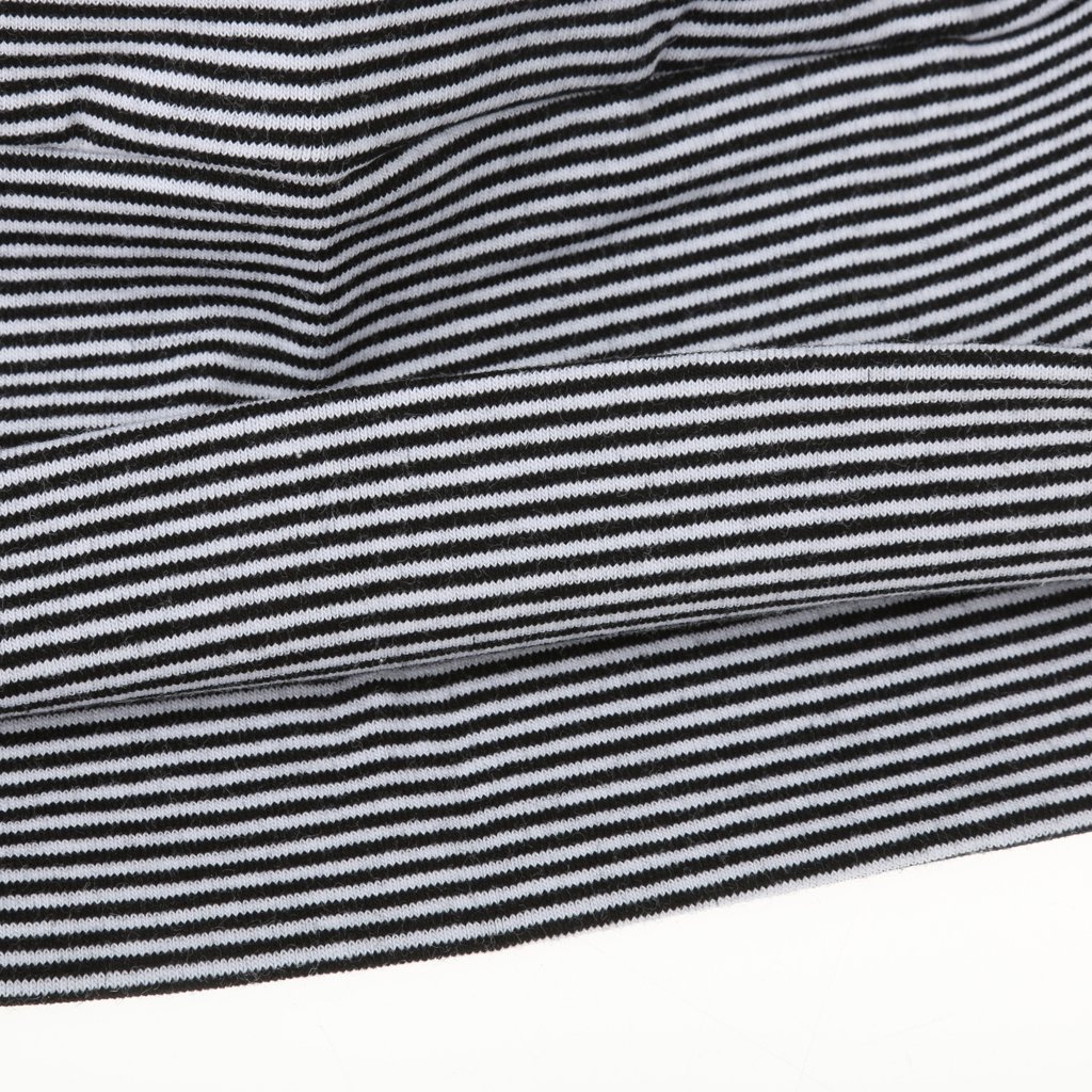 Berretto da notte unisex per adulti, in cotone, con toppa per dormire, a righe