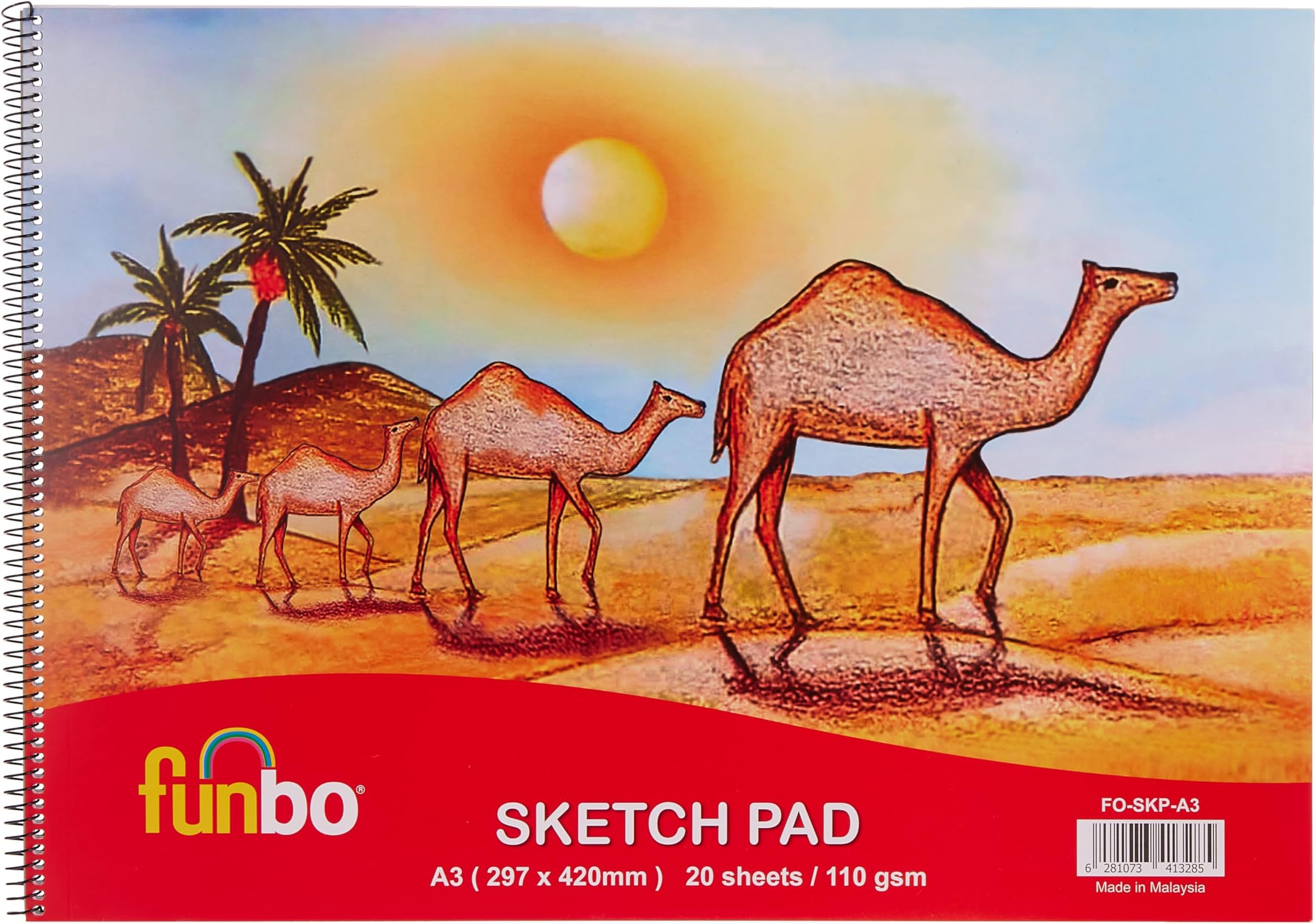 110gsm Sketch Pad 20-Sheets, A3 Size